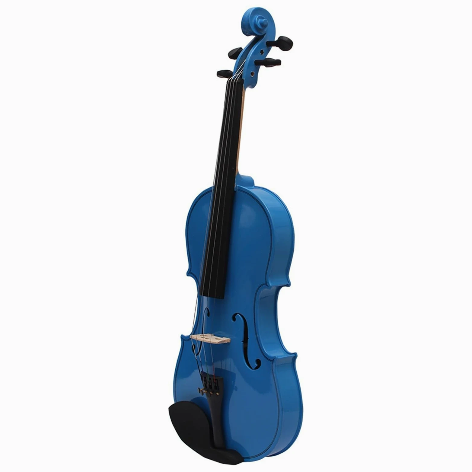 Violino in legno massello Violino per principianti per adulti Violino in legno blu 4/4 Violino in tiglio