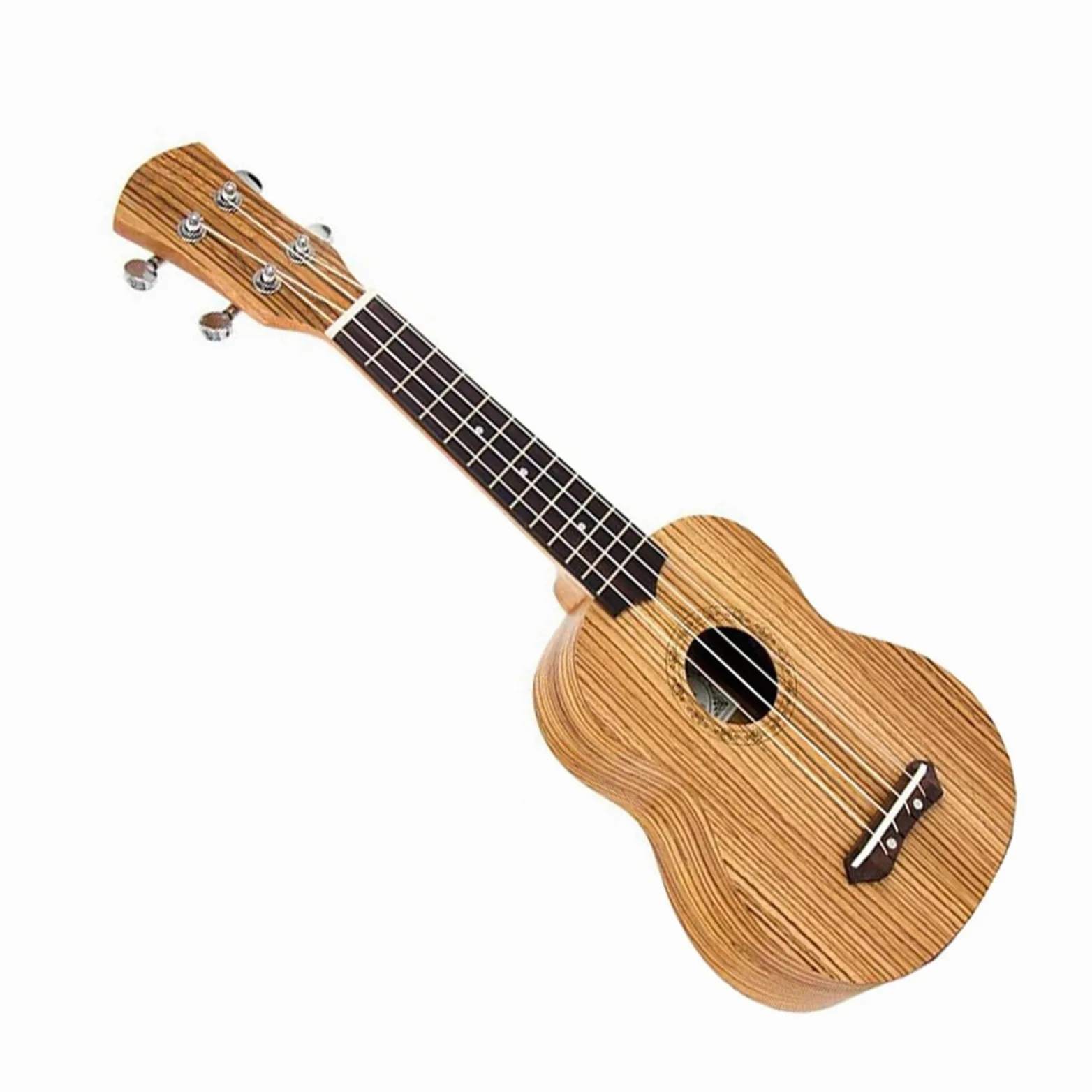 Ukulele Strumento Musicale Chitarra A 4 Corde Ukulele In Legno Zebrano Da 21 Pollici Con Borsa Per Ukulele E Accordatore