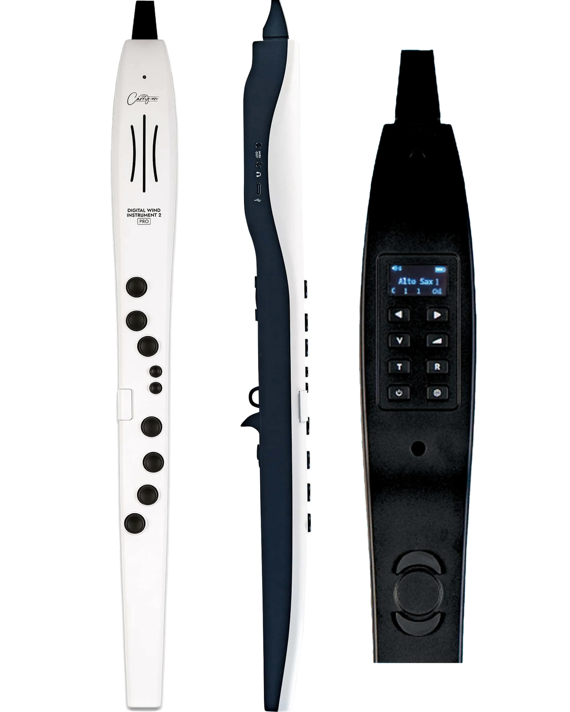 Carry-on Digital Wind Instrument Pro - 65 voci, batteria ricaricabile USB integrata, uscita cuffie per esercitazioni silenziose, registratore digitale Midi Over Bluetooth