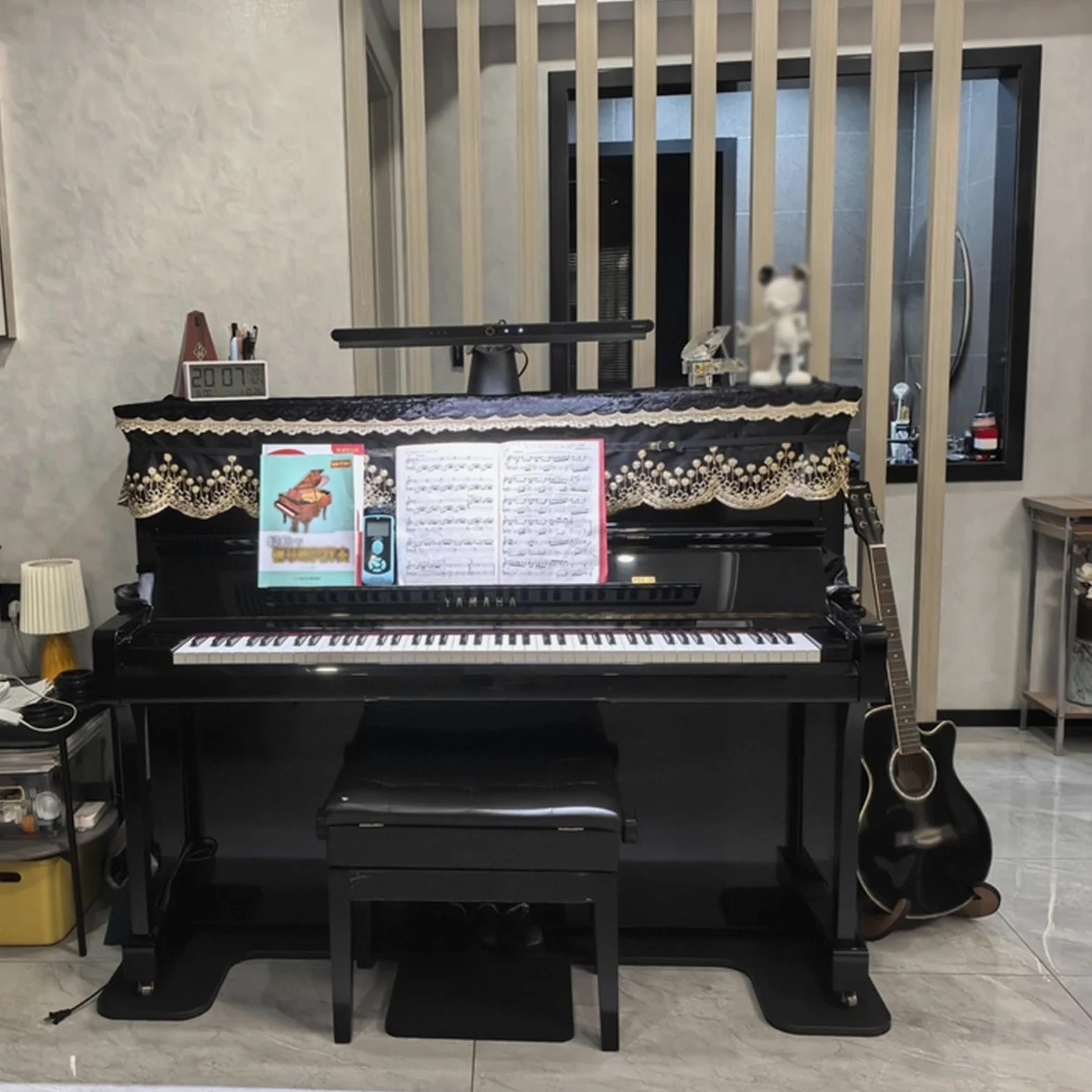 Tappeto insonorizzante per pianoforte, ad alta densità, in PEEK, tappetino acustico antiscivolo a prova di umidità, per studi musicali, isolamento termico, coperte antivibrazioni