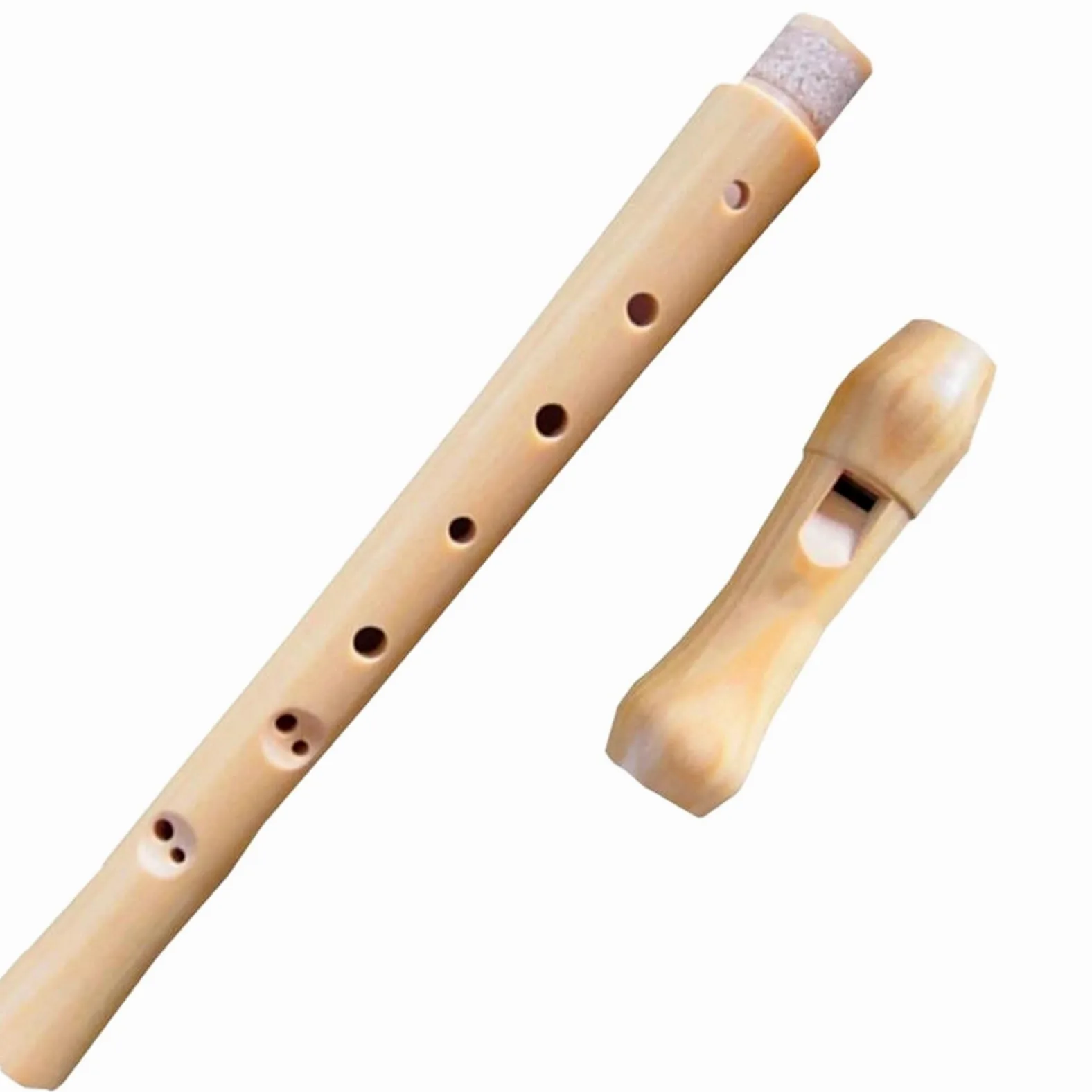 Tradizione Flauto Dolce Flauto Dolce Professionale In Legno Soprano A 8Fori Clarinetto Chiave C Verticale Con Voce Acuta Custodia In Resina Nera