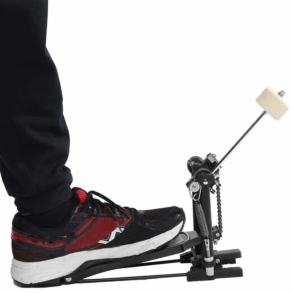 Pedale per Grancassa con Catena, Accessori Inclusi, Nero, per Batteria