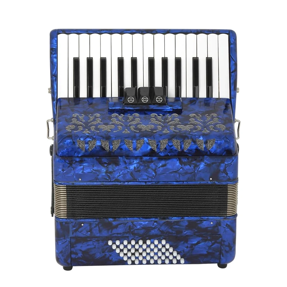 26 Tasti 48 Bassi Fisarmonica Strumenti a Tastiera Fisarmonica con Custodia Tracolla Retrattile per Principianti Studenti Performance insegnamento