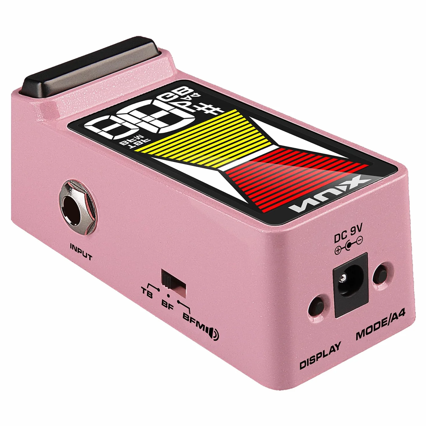 Nux NTU-3 MKII Flow Tune Pink Accordatore con alimentatore Keepdrum 9 V