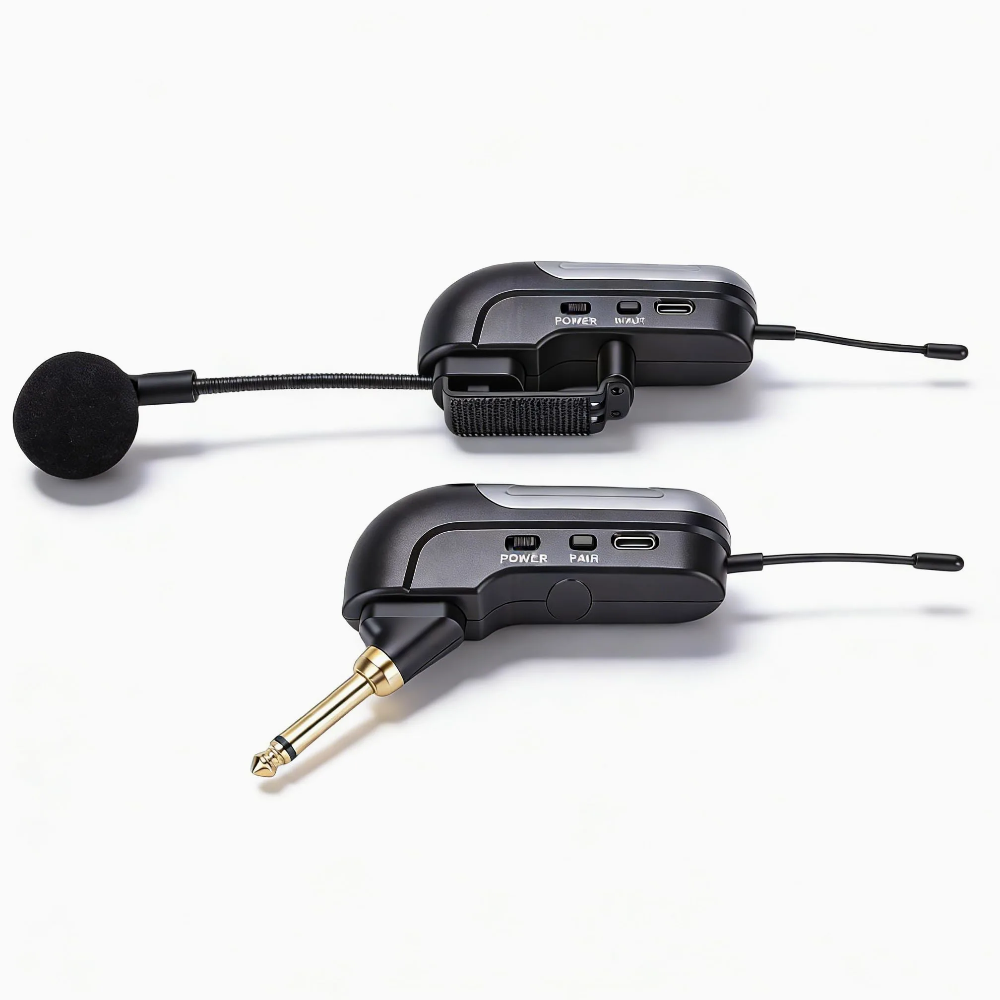 Dpofirs ‌Microfono per Fisarmonica |Suono HD con Rilevamento a 360° e Riduzione del Rumore, Portata di 30 M, Batteria da 6 Ore per Spettacoli DalVivo e Sul Palco