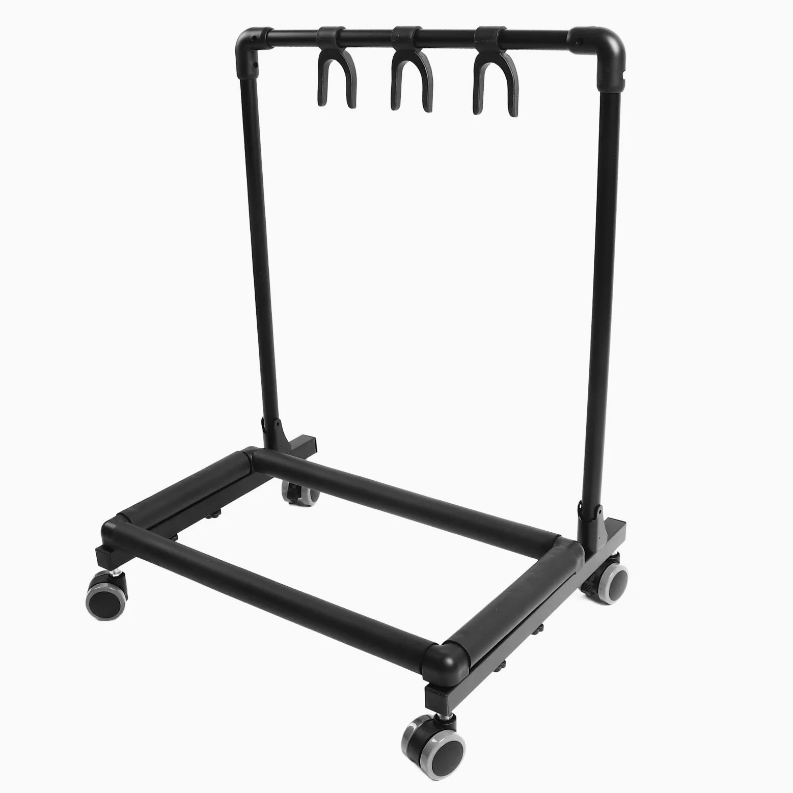 Sorandy Supporto Multi Chitarra, Supporto Espositore Resistente in Metallo Ed EVA con Ruote per Negozi, Ideale per Chitarre Acustiche Ed Elettriche (FL13W)
