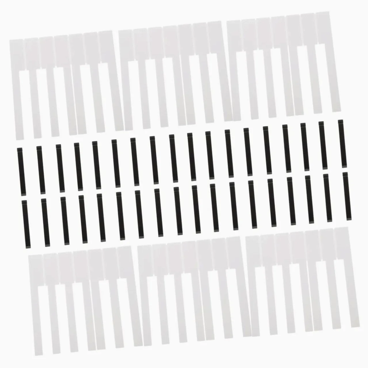 Mikinona 88pezzi Accessori Riparazione Pianoforte Tasti Forniture Parti Strumenti Gadget Sostituzione Tastiera Usata Riparare