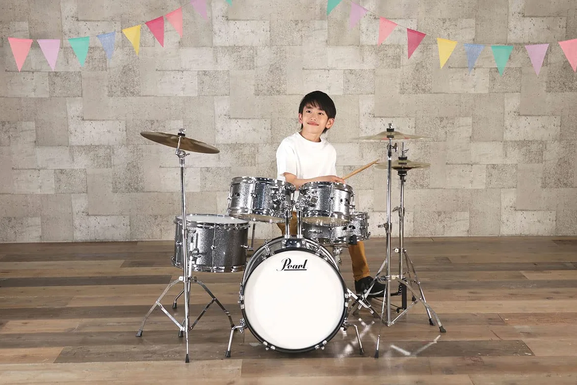 Pearl - RSJ465C/C31 Vera batteria acustica per principianti per bambini - Jet Black