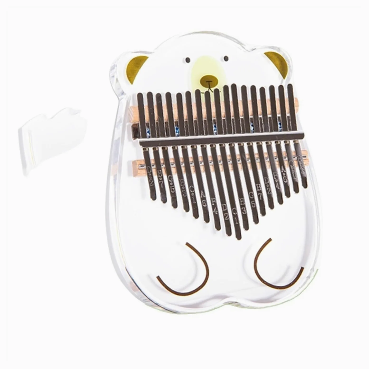 kalimba strumento Simpatico strumento musicale Kalimba vendita caldo 17 toni pollice pianoforte acrilico principianti kalimba (Color : 2)