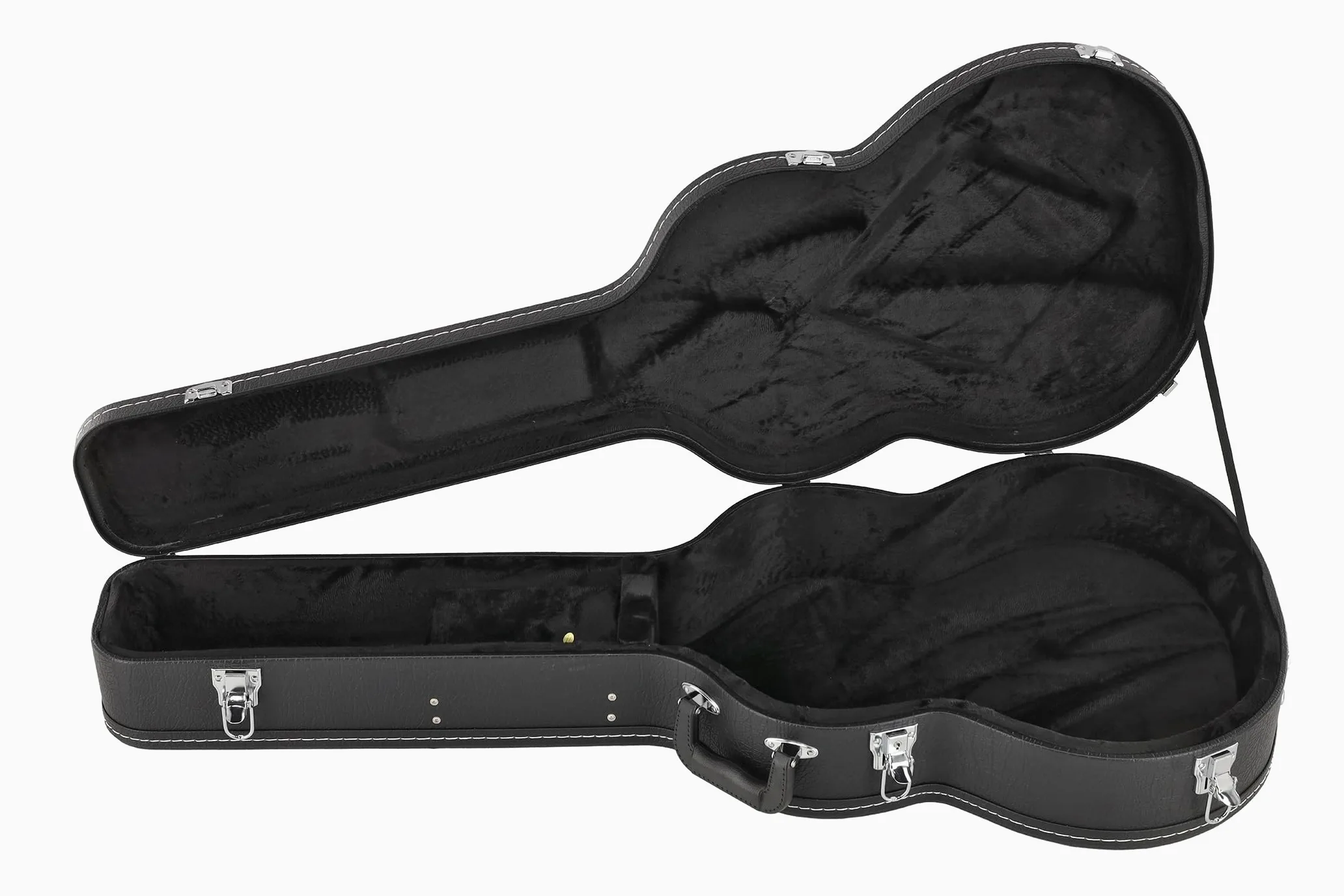 GEWA custodia in legno con rivestimento in plastica nera, custodia per chitarra classica