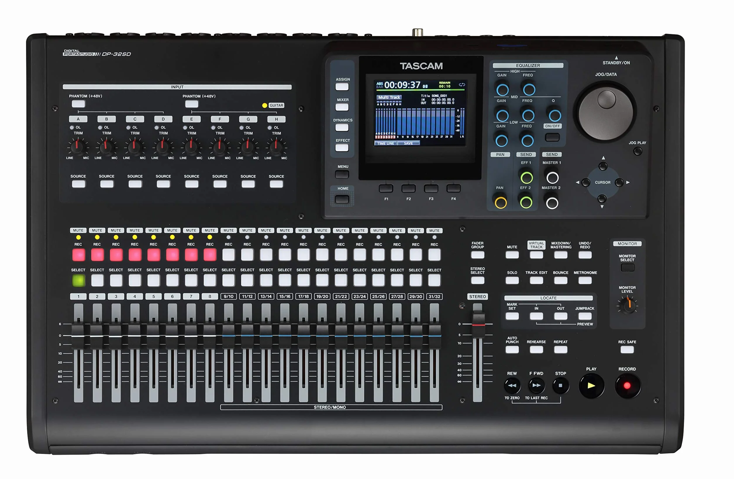 Tascam DP-32SD – 32-Track Digital Portastudio