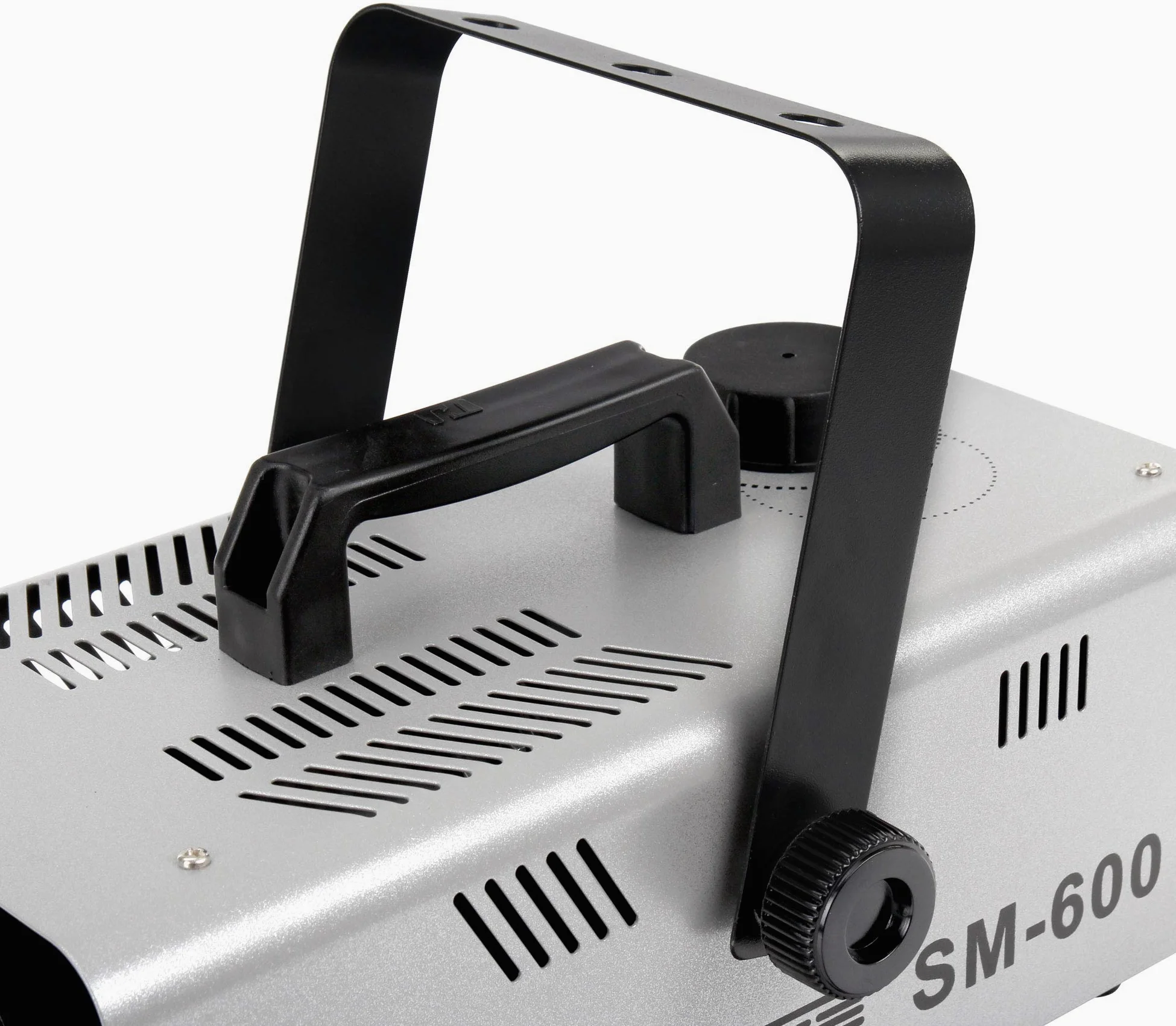 Showlite SM-600 Macchina della Neve incl. Telecomando Wireless + Set 1 L Liquido Neve (Portata Neve: 30 m³/min, Capacità Serbatoio: 1 L, incl. Staffa di Sospensione)