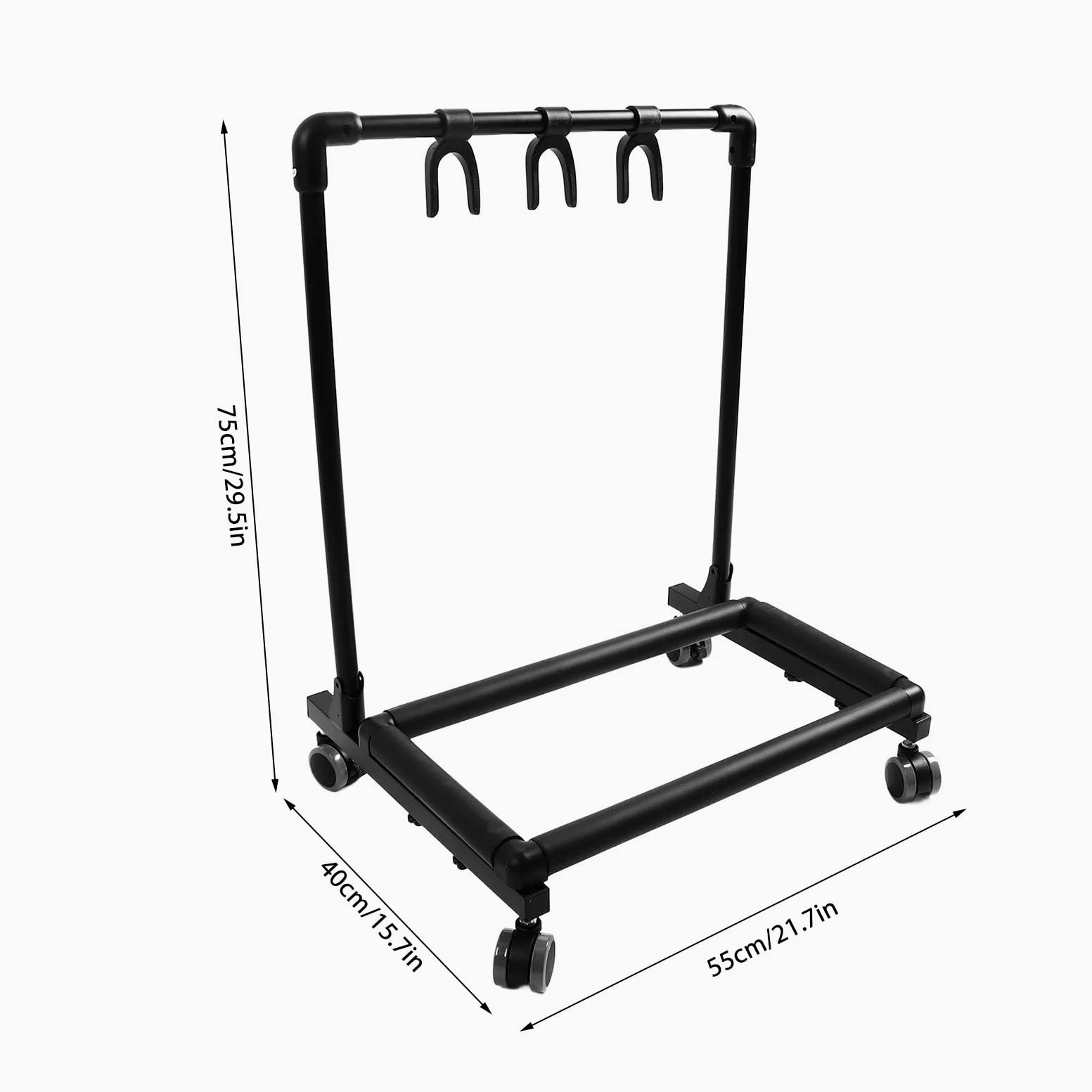 Supporto Multi Chitarra Portatile e Robusto per una Facile Esposizione della Chitarra Nei Negozi con Ruote (FL13W)