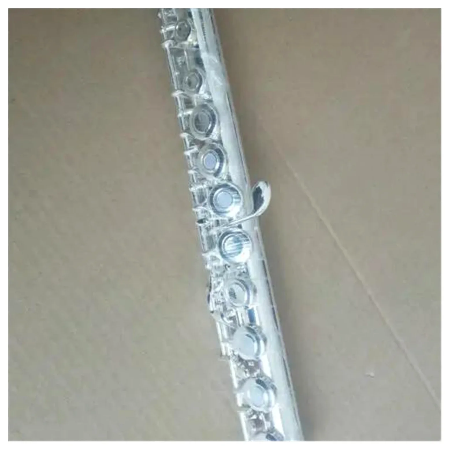 Eccellente Flauto A Tono C A 16 Fori A Foro Aperto In Rame Bianco Placcato Argento Con Chiave E Flauto Traverso Kit