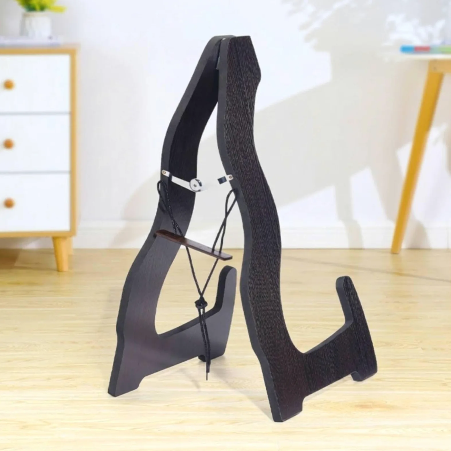 Qianly Supporto Salvaspazio Cavalletto Stabilizzante Reggistrumento per Musicisti, Casa, Negozi di Musica , Nero