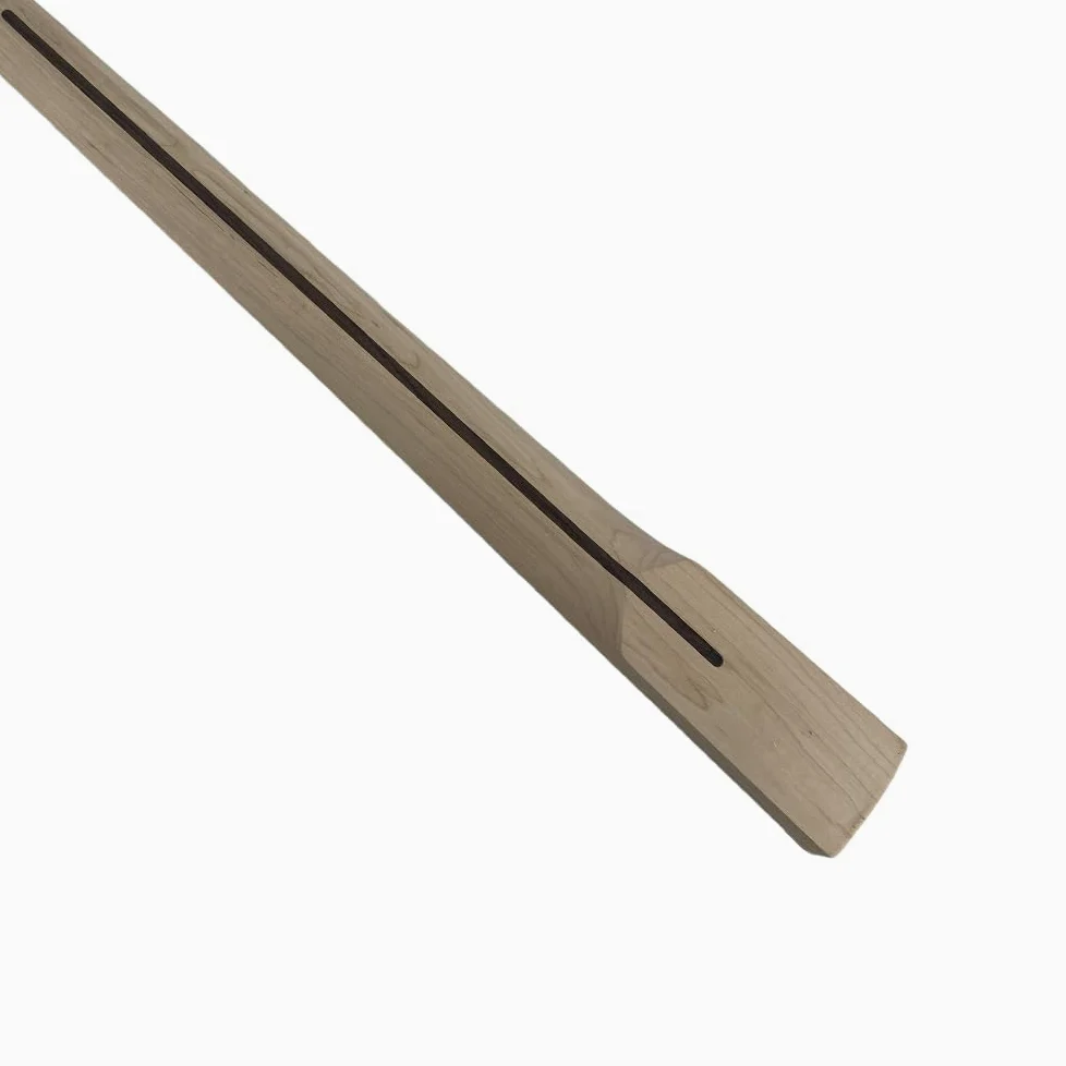Yinfente Manico per chitarra basso 22 tasti 34 pollici Acero tastiera chitarra Intarsio a blocchi DIY Chitarra Intarsio a blocchi (Tastiera in Acero)