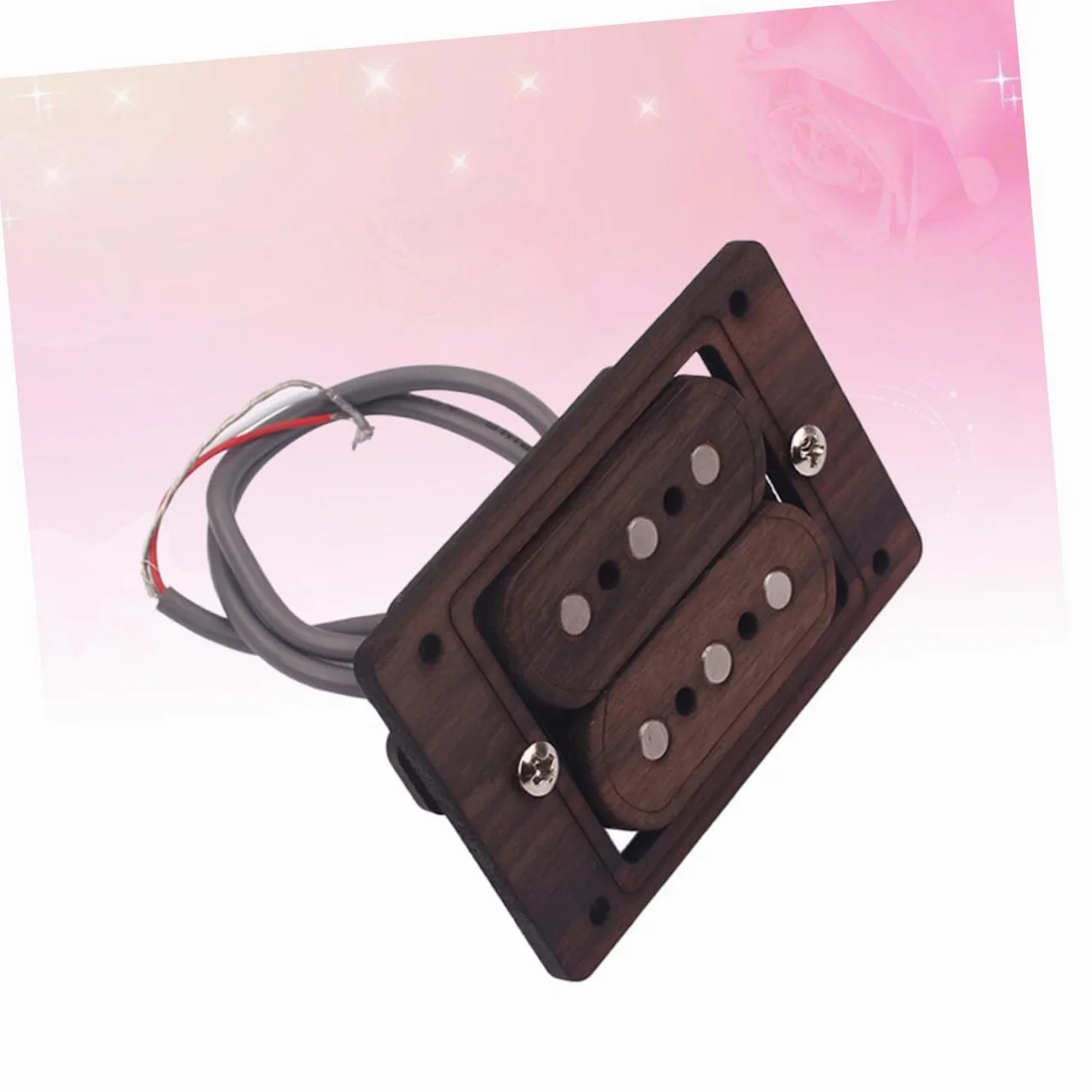 Pickup 3 Corde Humbucker Doppia Bobina per Chitarra Elettrica Modello Gmb511 in Metallo Marrone Suono e Alta Uscita per Musicisti