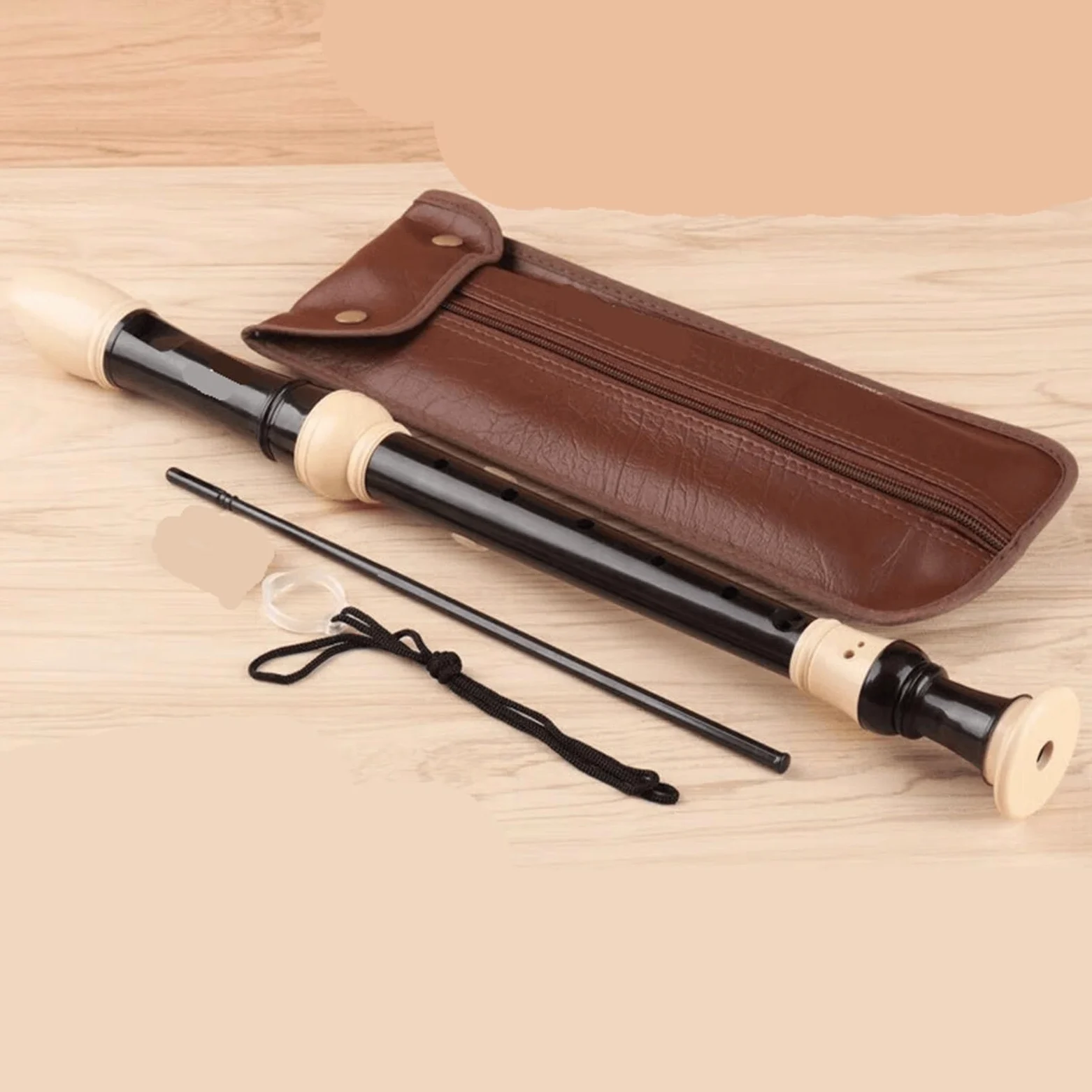 Flauto Dolce Professionale Flauto Dolce Contralto In Stile Tedesco Strumento A Fiato In ABS Nero A 8 Fori