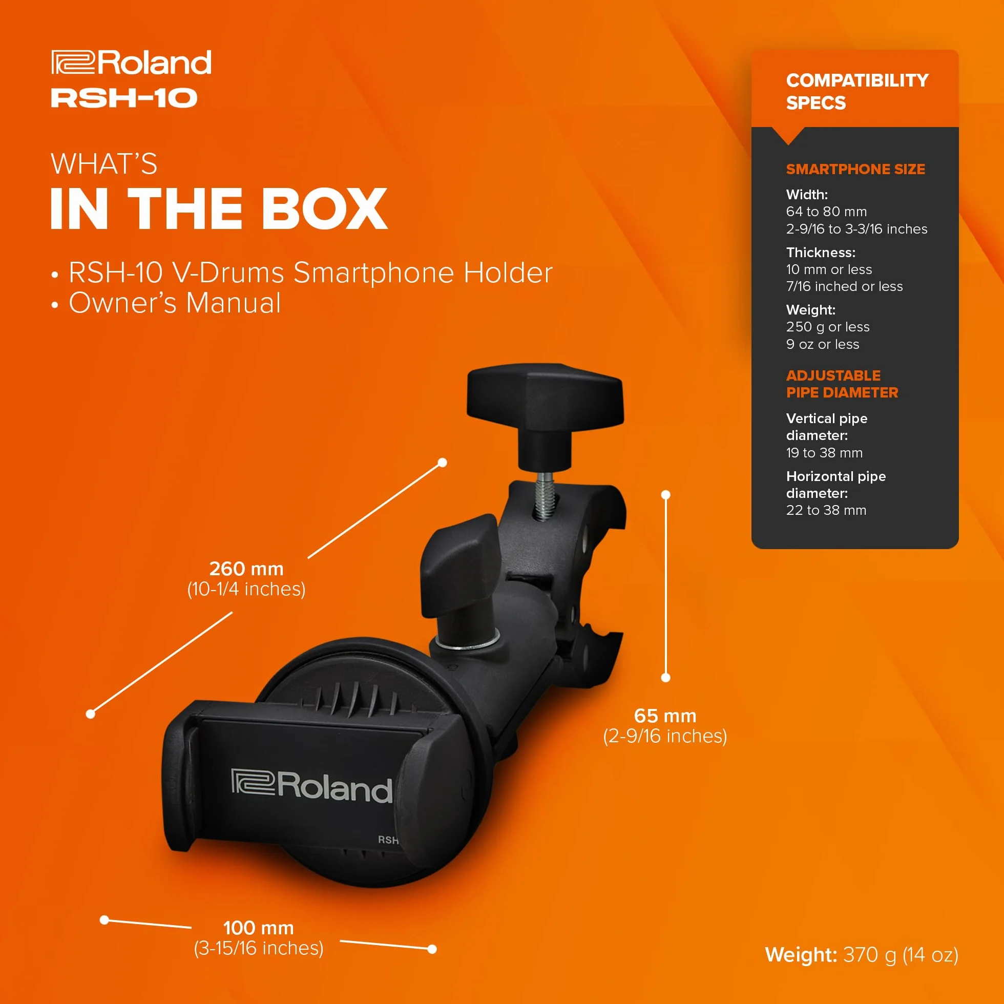 Roland RSH-10 Supporto per Smartphone V-Drums