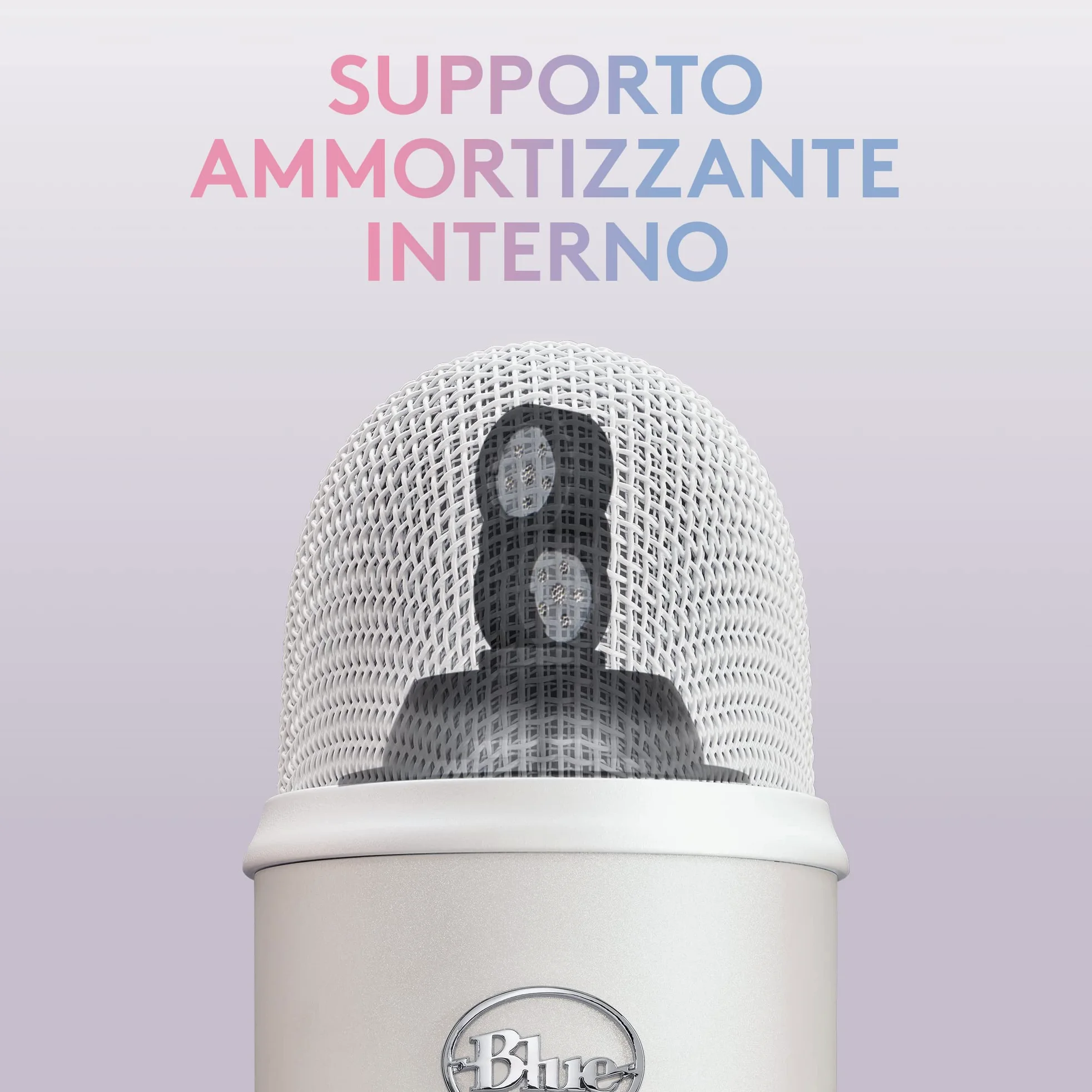 Logitech G Blue Yeti Premium USB Gaming Mic per lo streaming su PC e Mac, edizione speciale, effetti VO!CE blu, temi esclusivi Streamlabs, 4 modelli di pickup, Plug & Play - Bianco