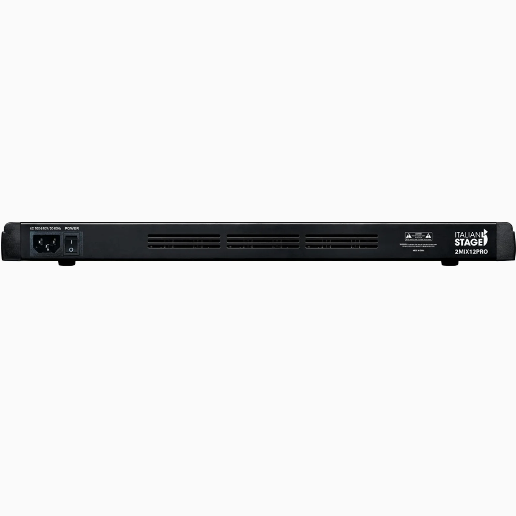 Italian Stage IS 2MIX12PRO - Mixer audio stereo 12 canali + DSP Multi FX, Lettore/registratore USB integrato e Bluetooth, Nero