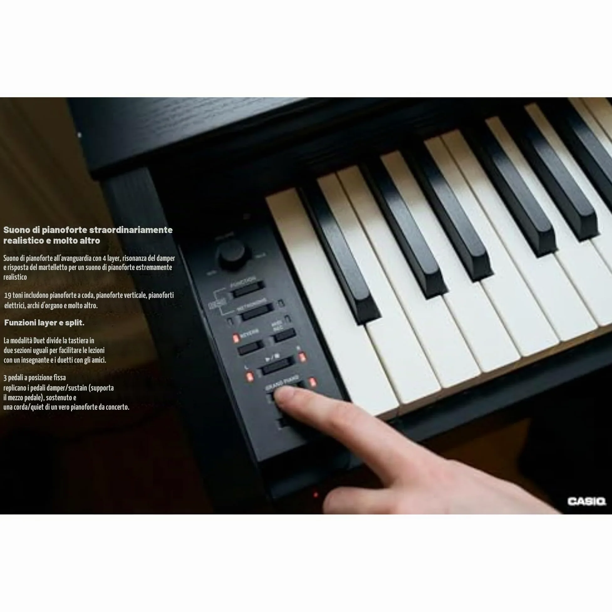 Casio Privia PX770 Pianoforte digitale, Black