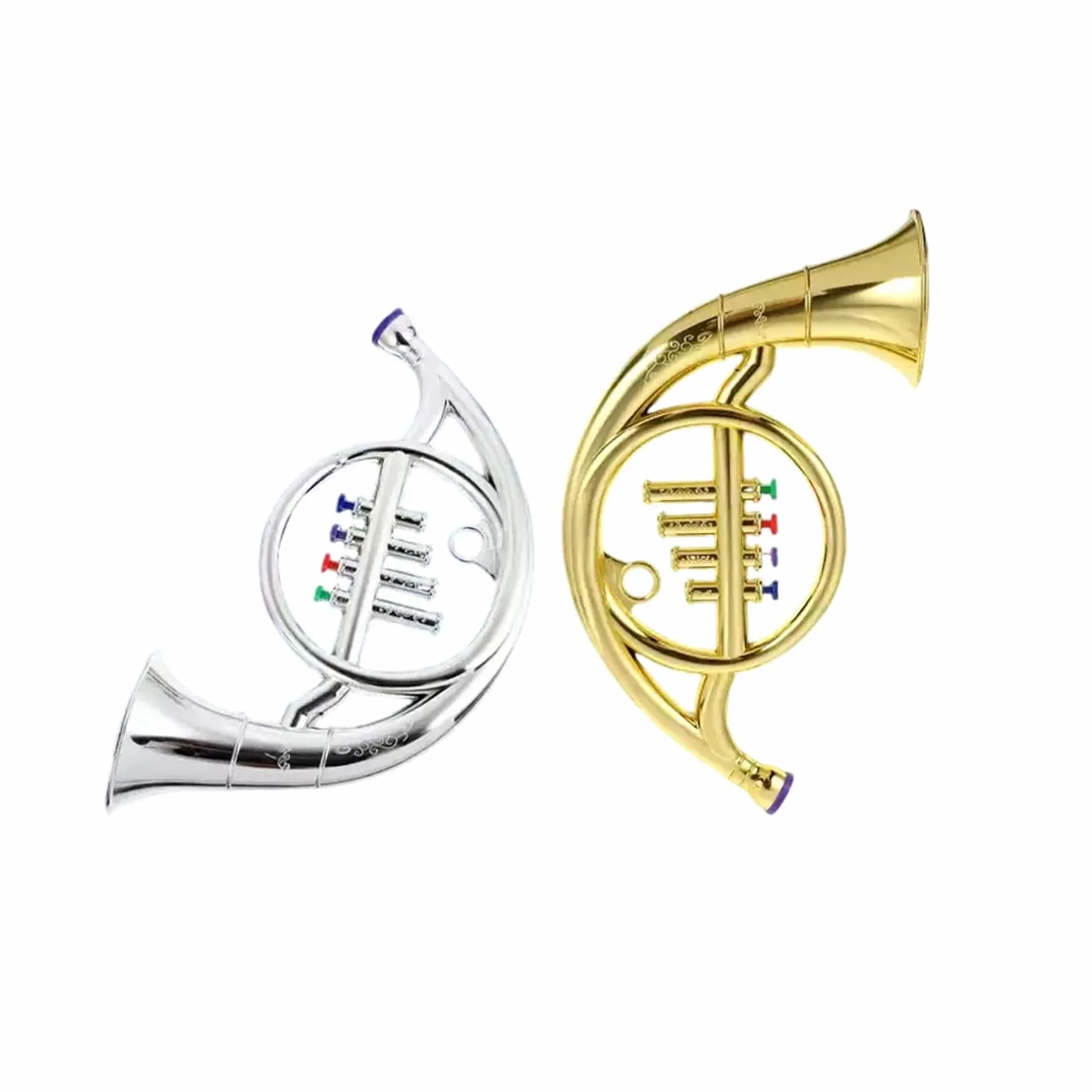 Strumento In Ottone Corno Francese A Quattro Note Oro O Argento(Gold)