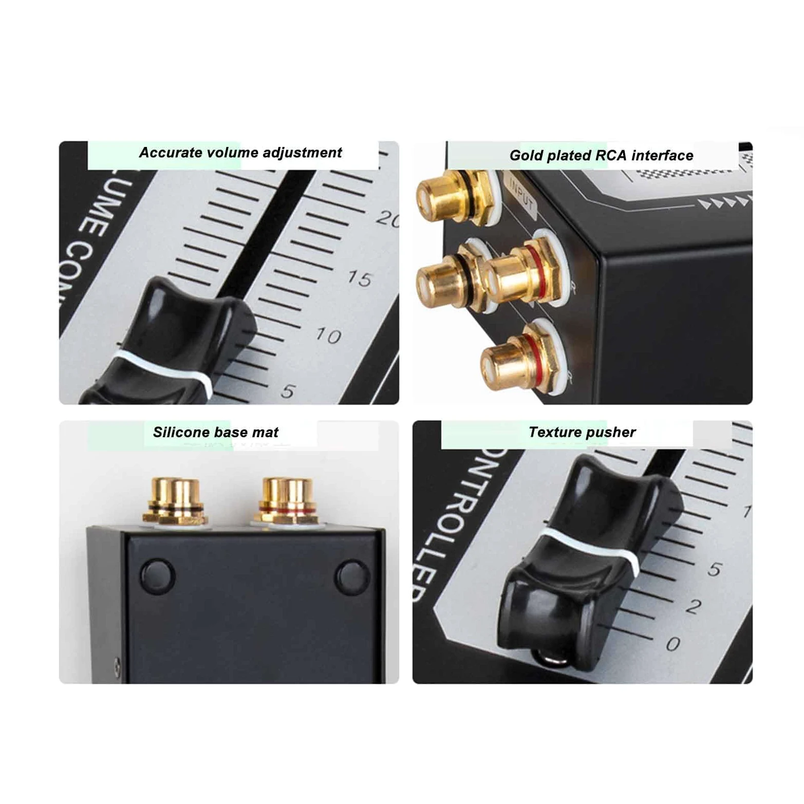 Regolatore Volume Passivo per Controllo Volume Regolabile Senza Perdita Dati Uscita Suono Chiaro per Studio Musicale Casa Home Recording Equipment Audio Professionale