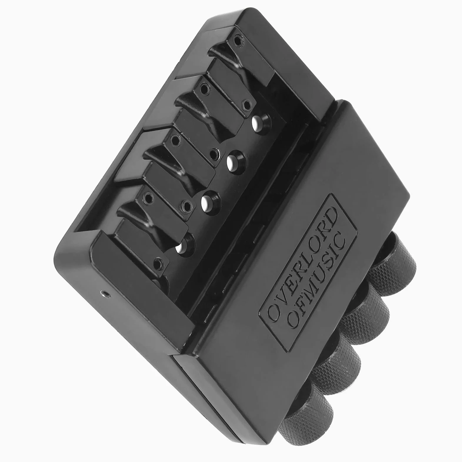 POENVFPO Kit Ponte e Cordiera in Lega di Zinco a 4 Corde per Basso Elettrico Senza Testa, Hardware di Installazione Completo, Accessorio Musicale Professionale
