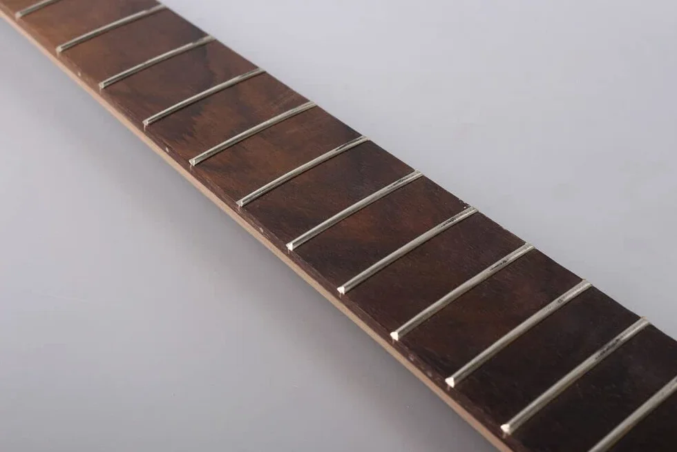 Manico baritono per chitarra Yinfente, 24 tasti, 68,6 cm, legno di mogano, manico, palissandro, tastiera da avvitare al tallone, manici per chitarra Firebird