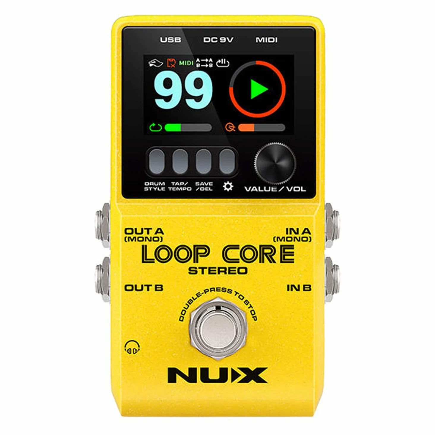 Nux Loop Core - Dispositivo stereo per chitarra e basso + alimentatore di rete Keepdrum