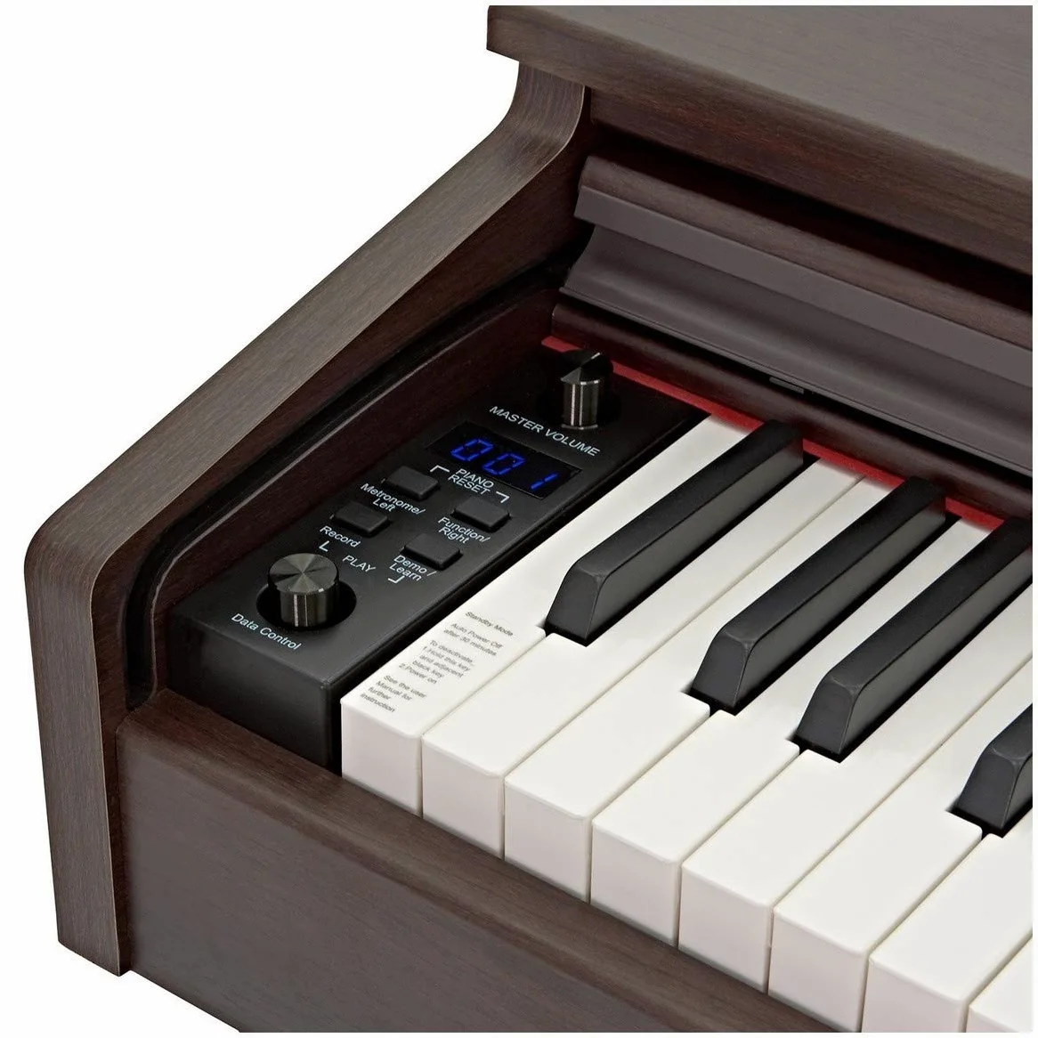 DP-10X Pianoforte Digitale di Gear4music + Accessori, Palissandro Scuro | 88 Tasti ad Azione Martelletto per un Jeu Espressivo, Registrazione USB e Memoria Interna, Metronomo e Modalità Apprendimento