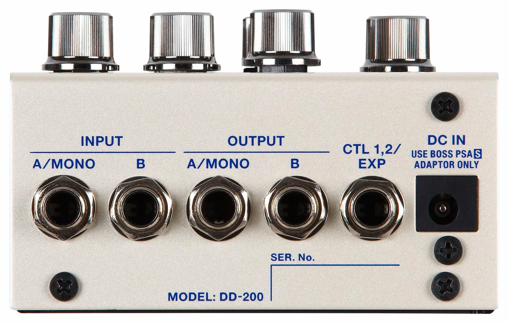 BOSS DD-200 Delay digitale, Suono di classe assoluta con conversione AD/DA a 32-bit, elaborazione a 32-bit in virgola mobile e frequenza di campionamento di 96 kHz