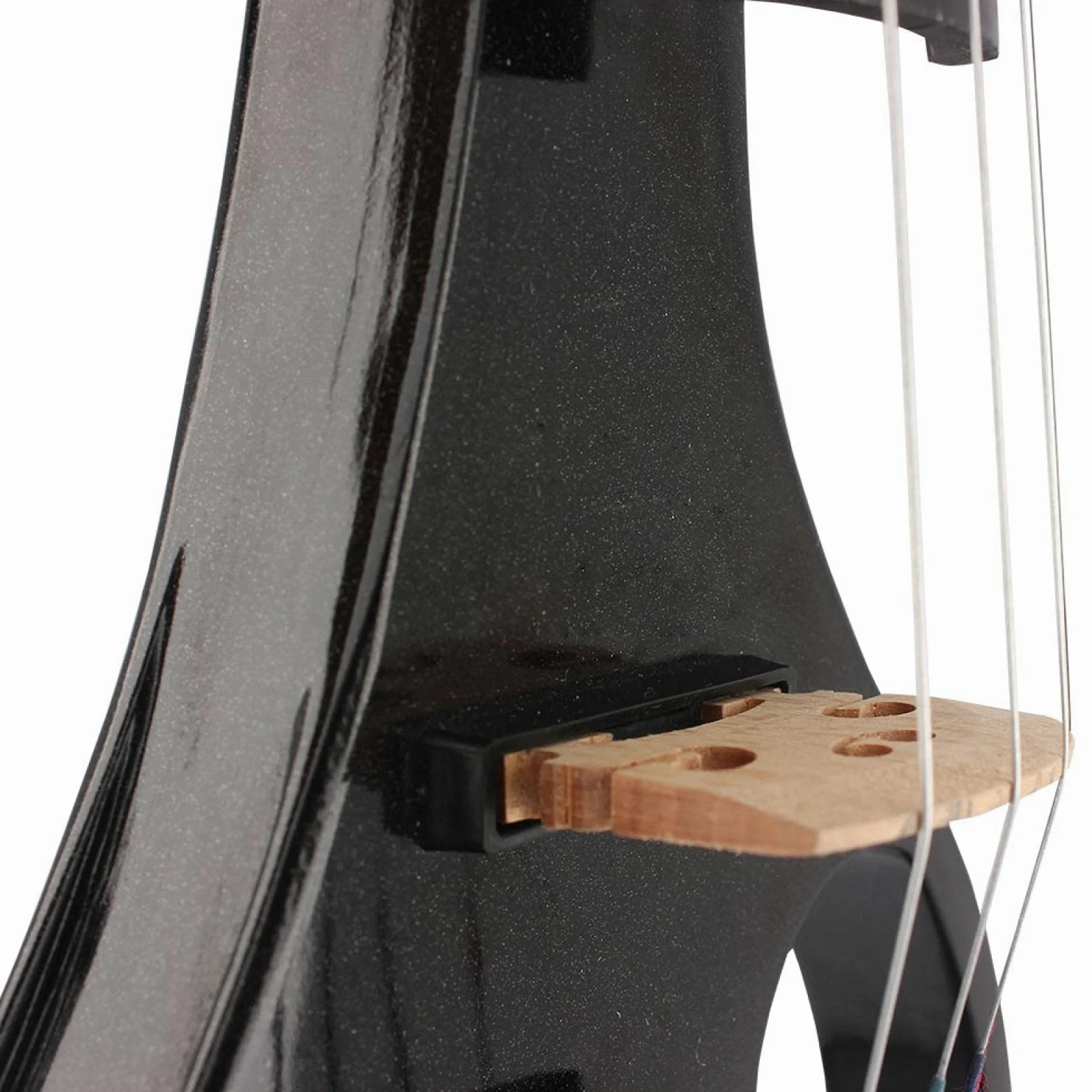 Violino elettronico E Violino elettrico 4/4 Tastiera in legno d'acero Tastiera in ebano Strumenti musicali con arco in legno di Brasile con custodia