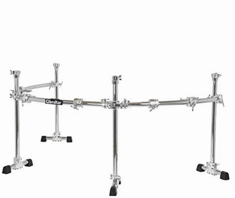 Gibraltar Sistema Rack 4-pole curved Power Rack con 4 montanti, barre curve orizzontali Chrome Series GCS-450C