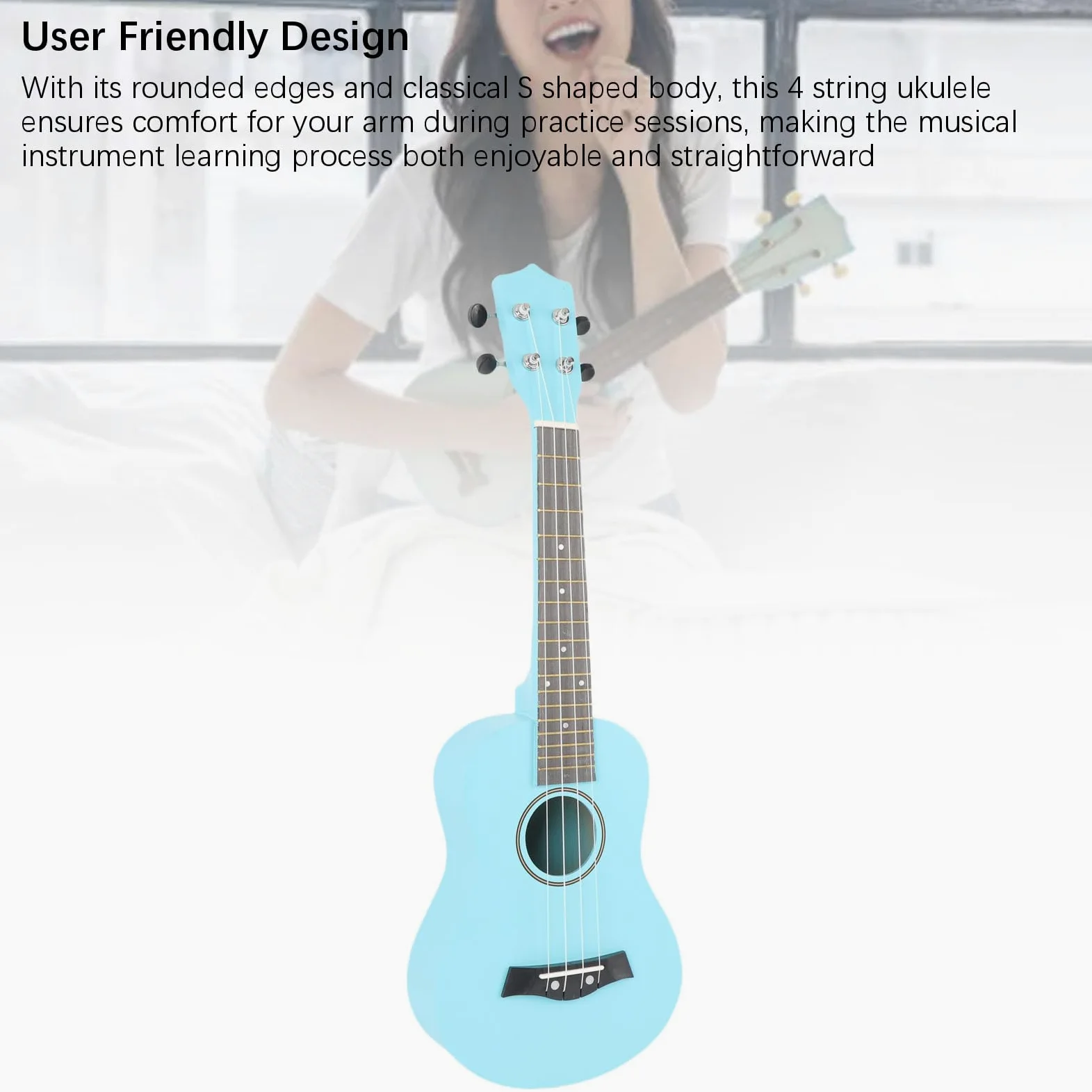 Ukulele Starter Kit, Professionista Ukulele per Principianti per Adulti, Basswood in Mogano Soprano da 24 Pollici UKELELE