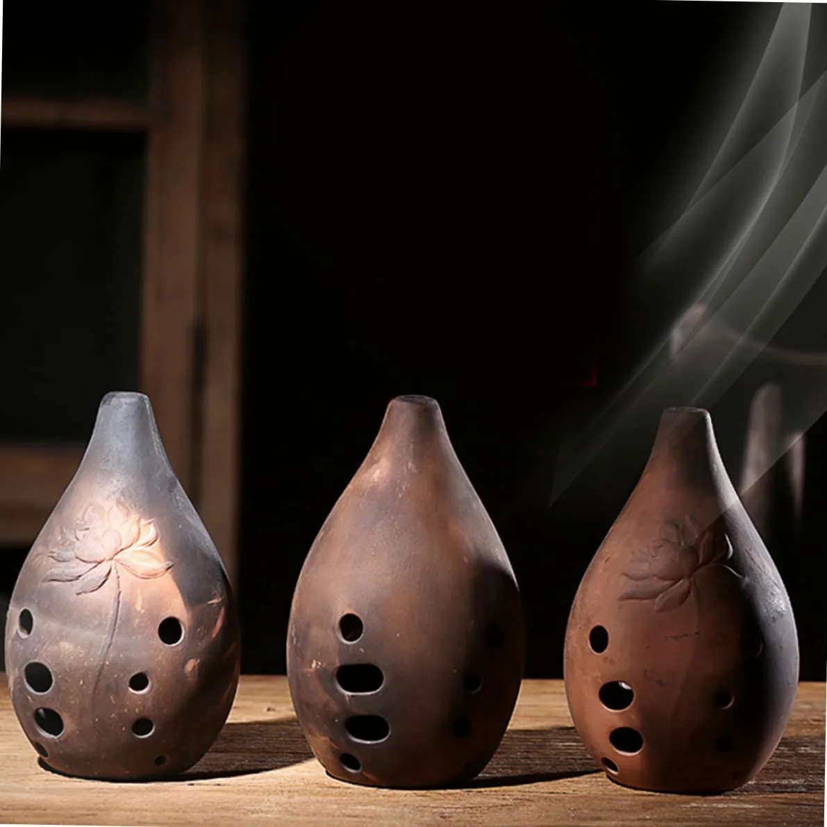 Mikinona Xun Cinese a 10 Fori in Ceramica Ocarina Strumento Musicale Antico in Tonalità F per Principianti e Artisti Esecutori, Intonazione Precisa e Suono Profondo per Stili multipli