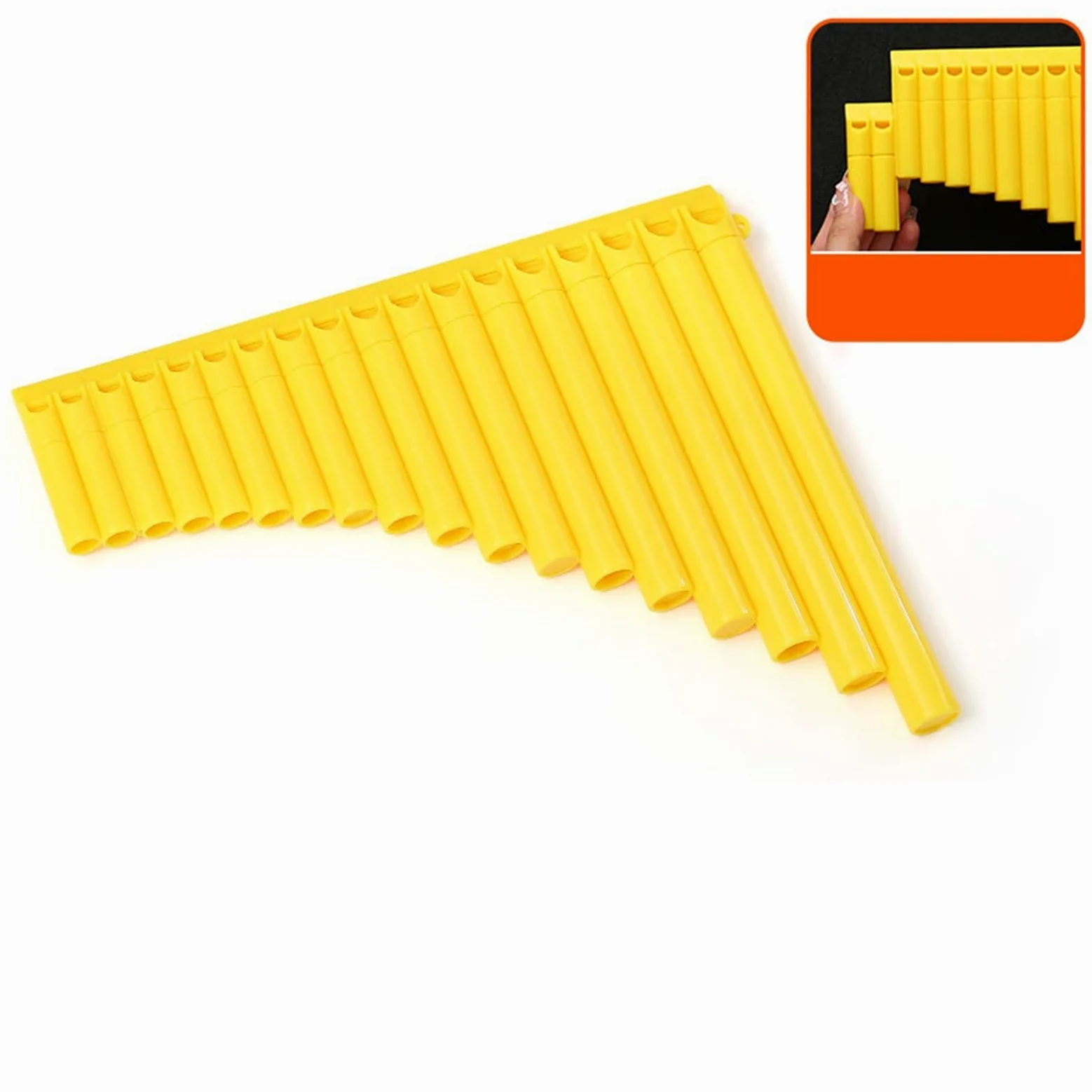Flauti Pan Adulti Flauto Di Pan Giallo A 18 Tubi In Do Maggiore Strumento Professionale Per Principianti