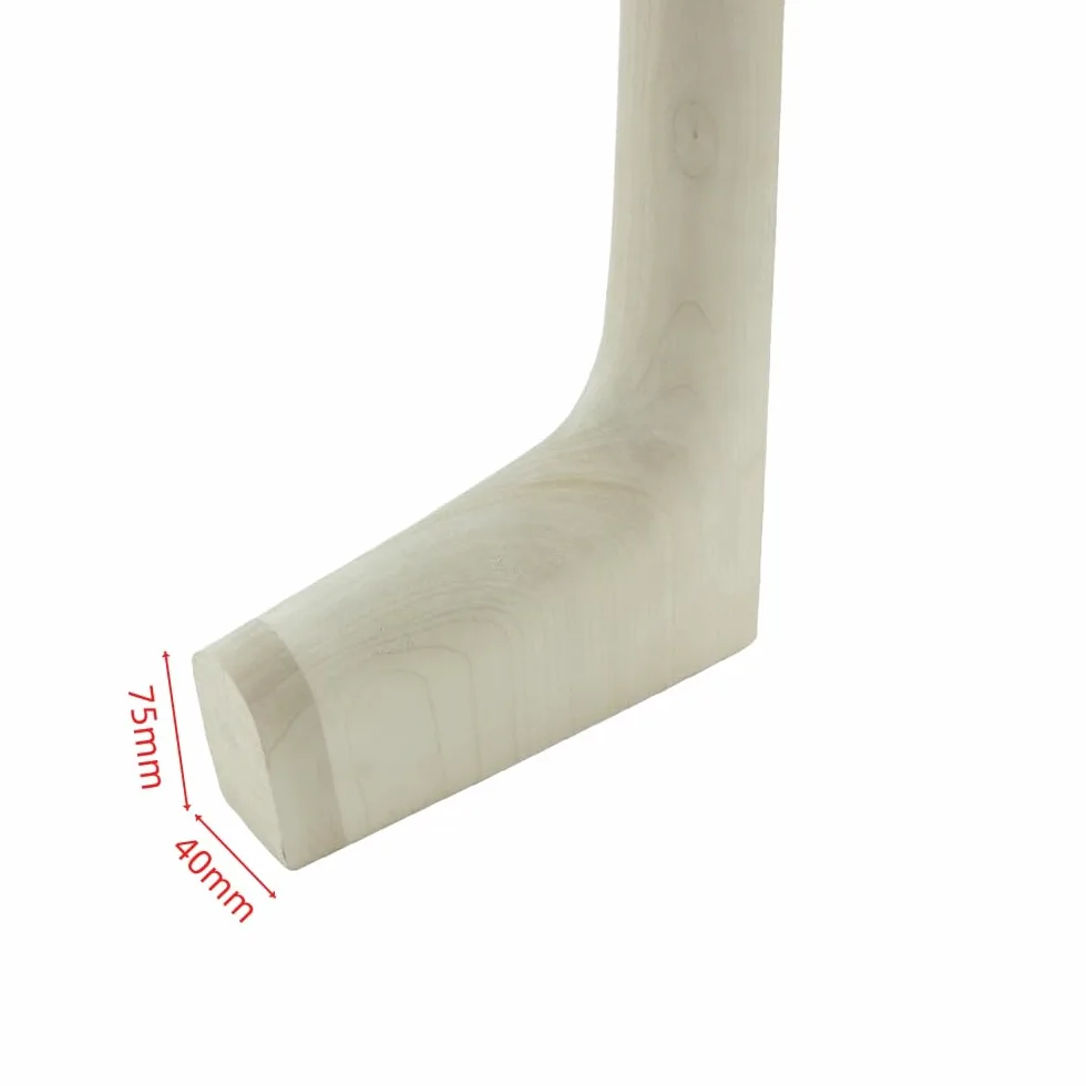 Manico verticale per contrabbasso 3/4, in legno d'acero, per riparazioni fai da te, ideale per strumenti di qualità, progetti, contrabbassi, sostituzione non porosa non finita (3/4)