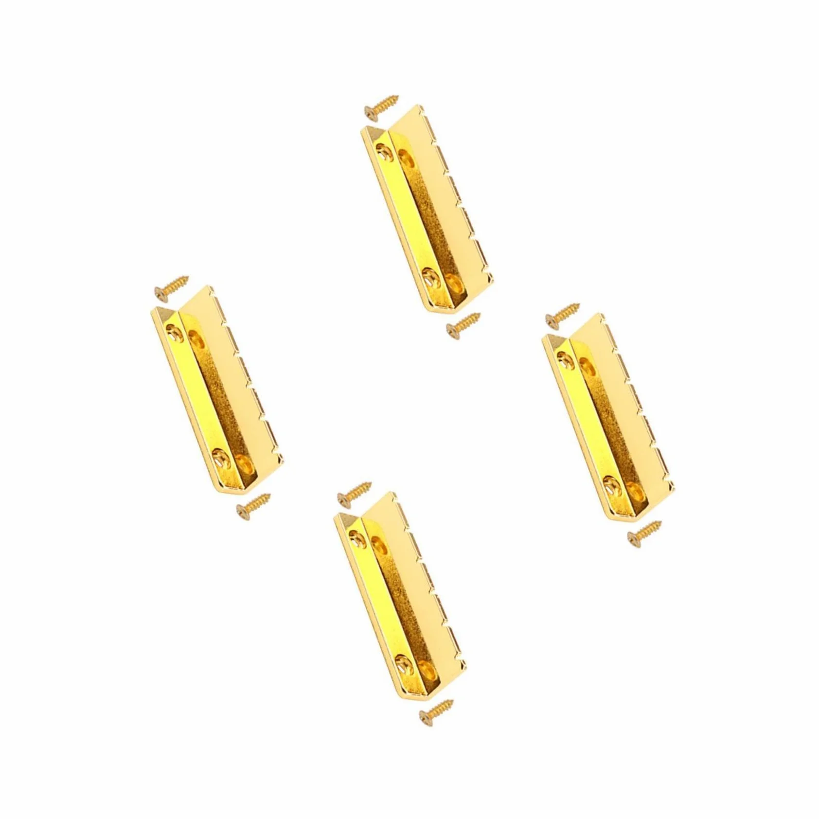 TOYANDONA 4sets Guitar Nut Metallo Shape Per Chitarra Elettrica Sostituzione Pre-slot Supporto Per Corde Migliora Suono e La Sustentazione Per Musicisti