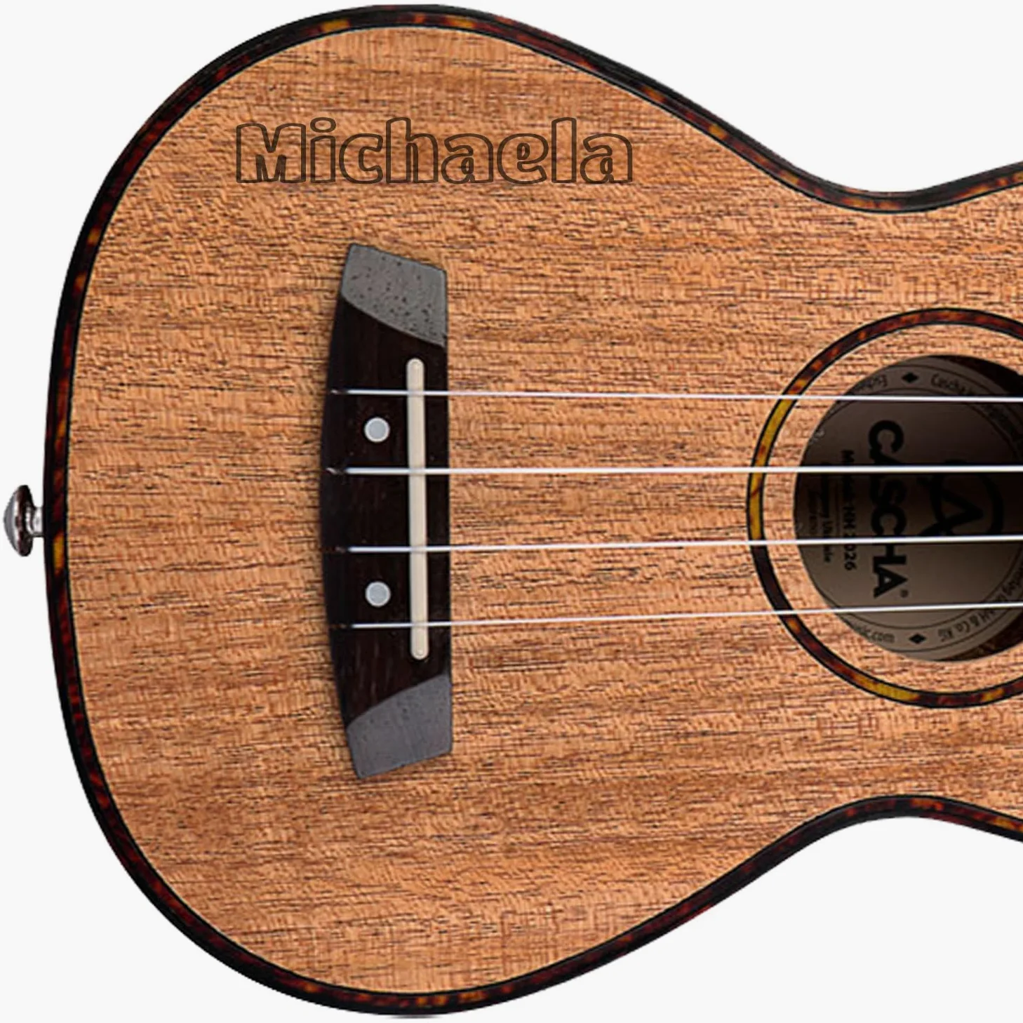 Cascha HH-2036 - Ukulele da concerto con incisione personalizzata