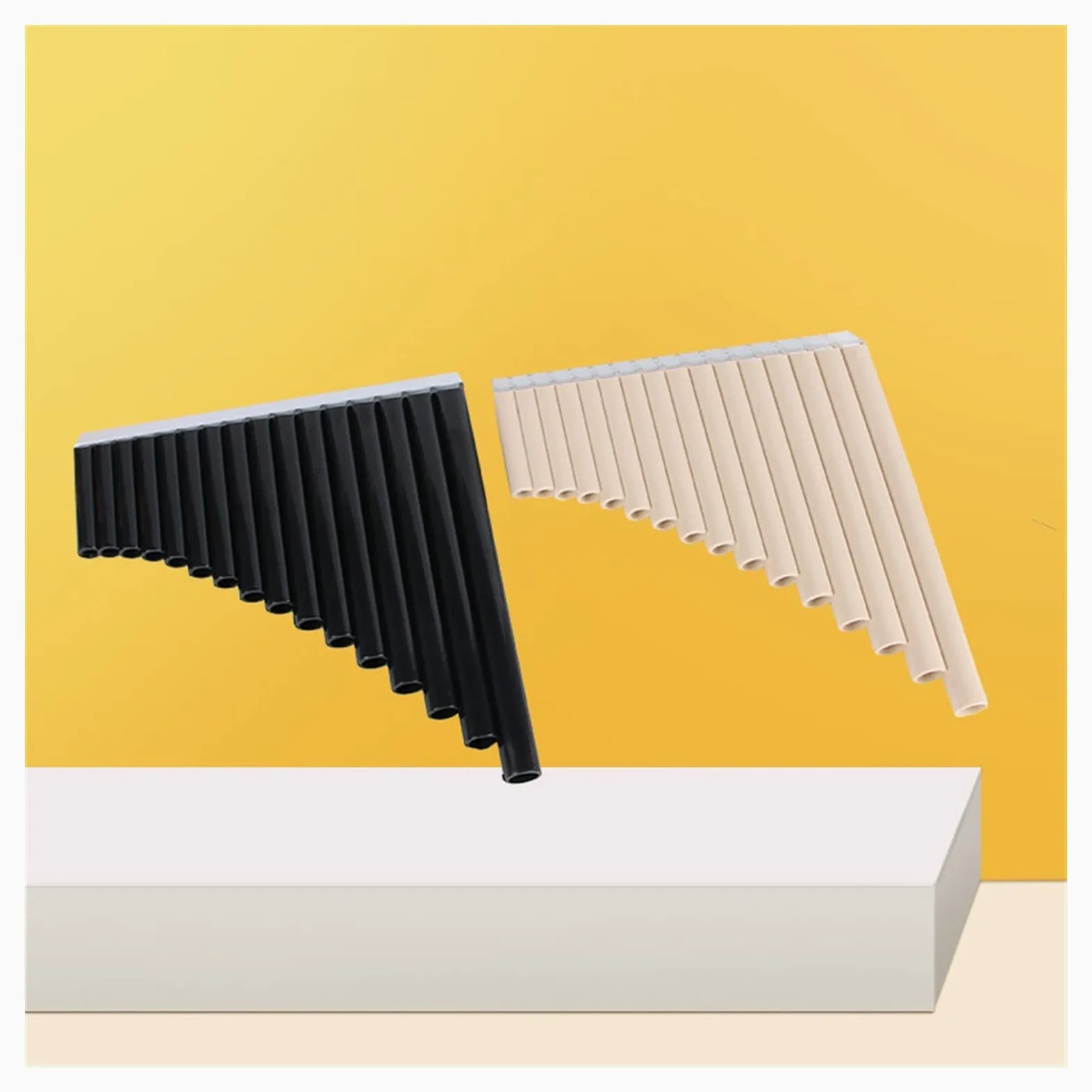 Flauto di Pan Professionale 16/18 Pipes Alto C Key Pan Flauto Resin Pan Pipes Strumento Musicale Tradizionale Cinese ABS Pan Flauto (Color : 16 Tube)