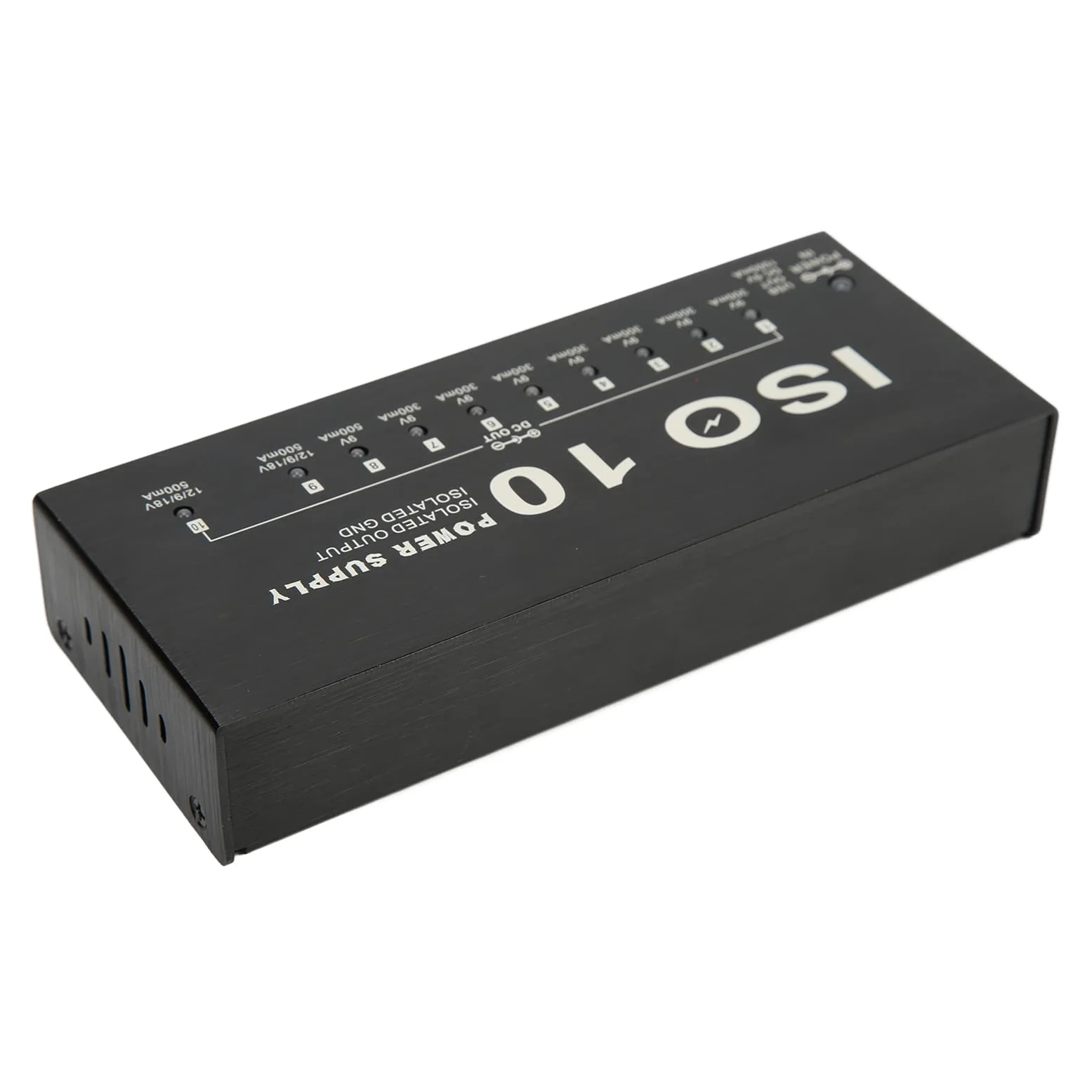 Alimentatore per Pedale per Chitarra, Alimentatore per Effetti a 10 Uscite Uscita USB Alimentatore per Pedaliera Isolato Alimentatori Multieffetto Accessori per Tastiera (Spina