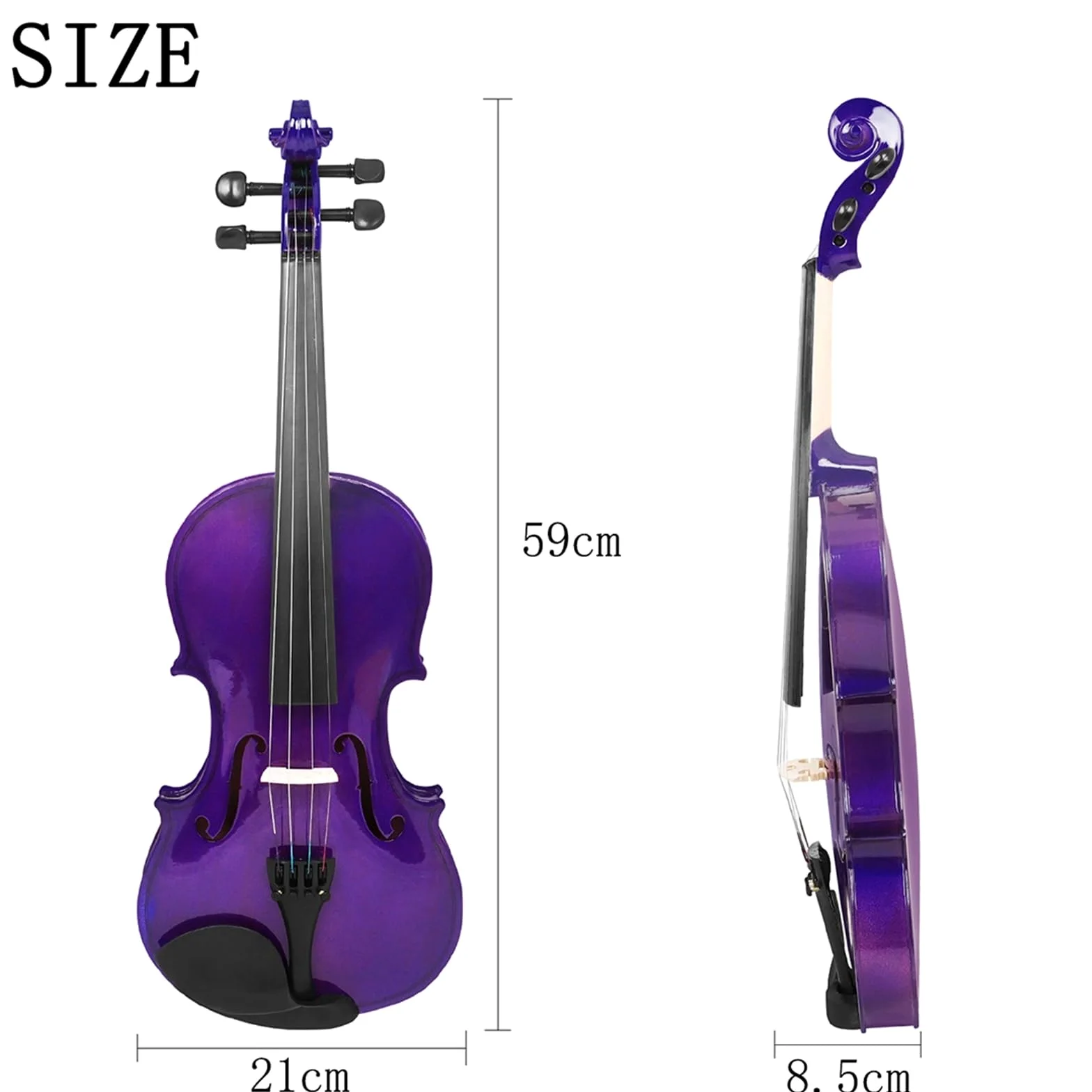 Kit Di Violino Professionale Violino Violino In Legno Massello Violino Per Principianti Pratica Per Esame Violino A Colori
