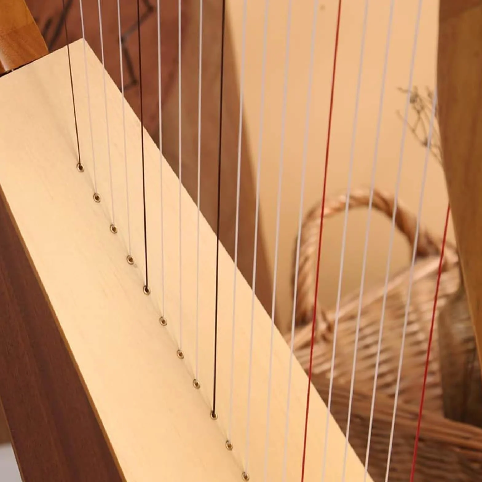 Arpa celtica irlandese, 19 corde, in legno di mogano, 3 fori per suono, con chiave per accordatura e borsa, per una ricca risonanza, per adulti principianti e giocatori professionisti
