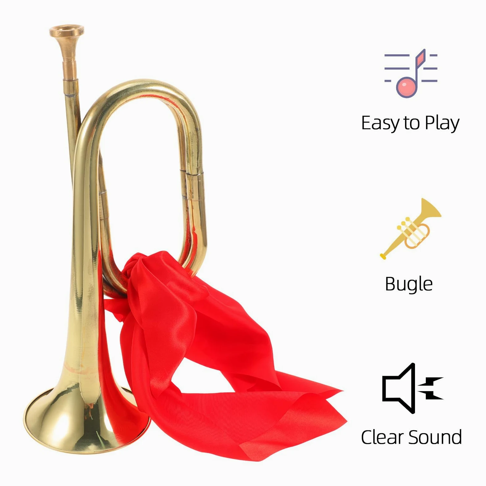 Abaodam Tromba Professionale in Lega Portatile per Principianti, Strumento a Fiato Musicale Suono Nitido, Adatta per Allenamento e Orchestra Scolastica