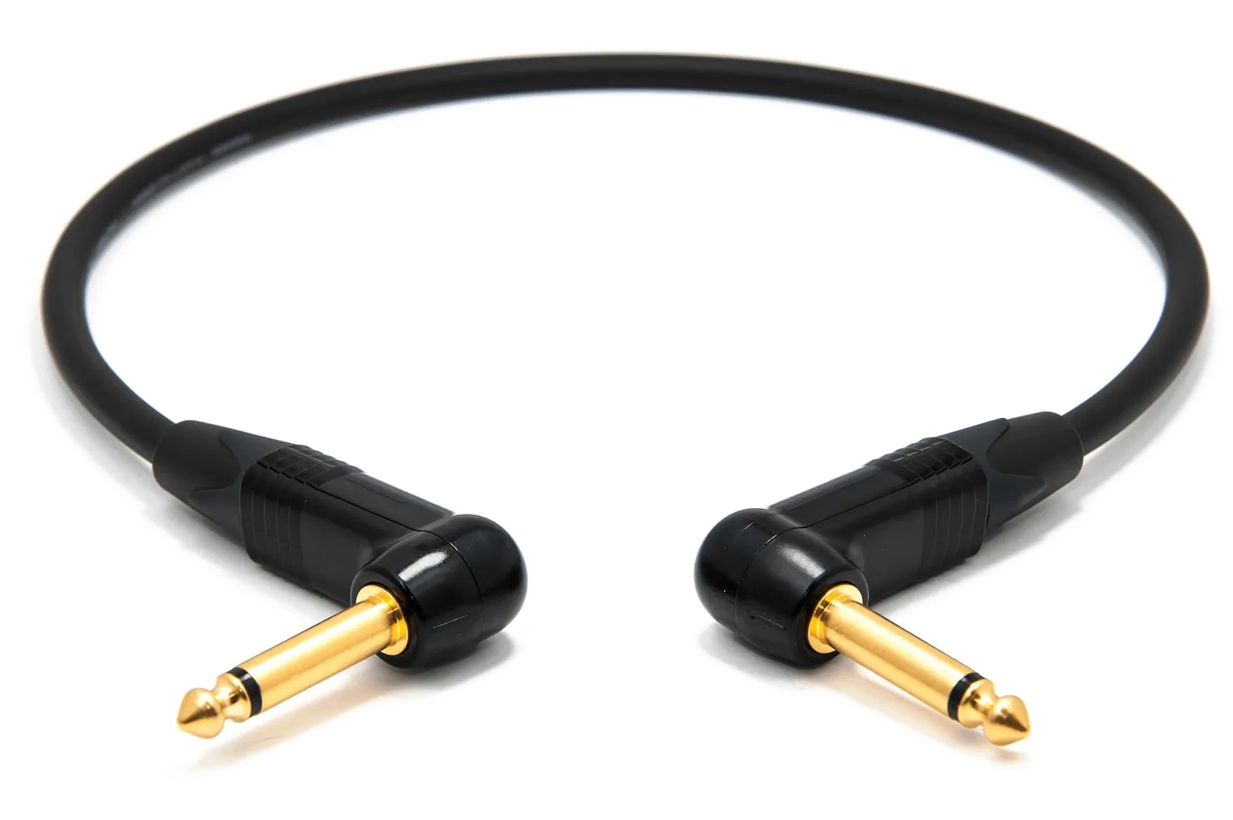 enoaudio Mogami 2524 Cavo patch per effetti per chitarra e basso | Neutrik Gold 6.3mm TS angolare | HiFi - 70 cm