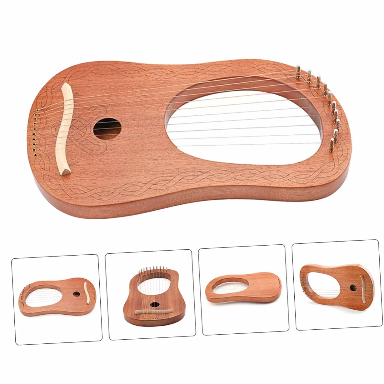 SUPVOX Arpa Lira in Legno Portatile Corda Resistente Kit Di Strumenti Musicali Per Principianti e Amanti Strumento Musicale Orchestrale Per Ragazza e Adulti
