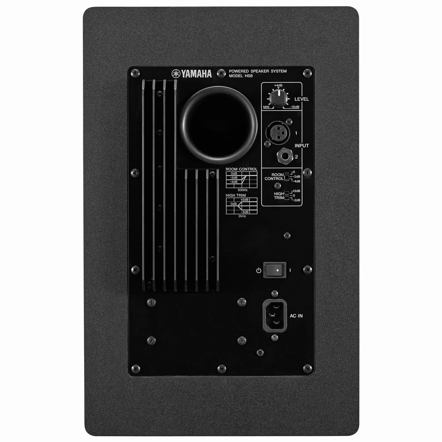 Yamaha HS8 Powered Studio Monitor Bundle con due monitor, supporti e cavi