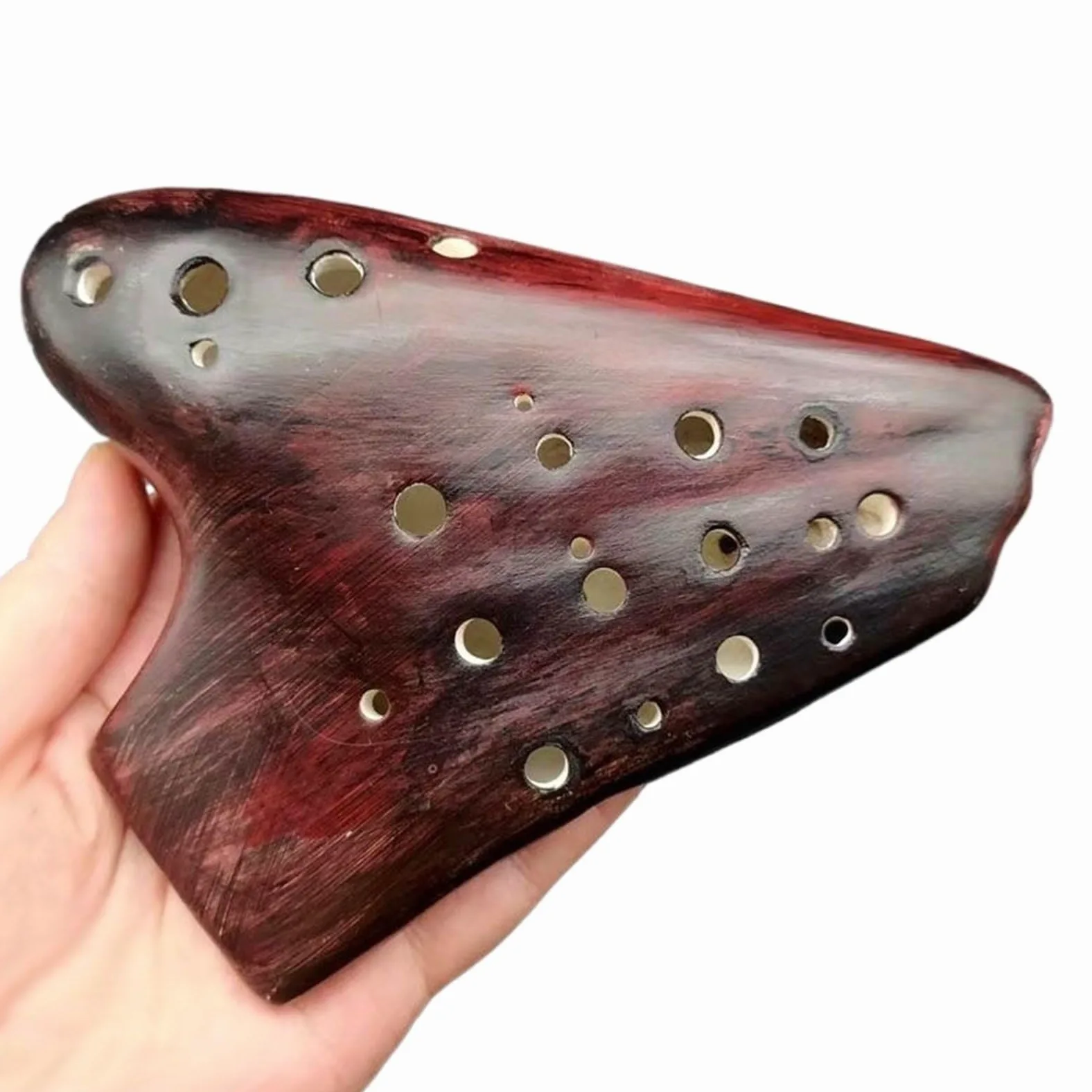 Principianti ocarina Strumento Musicale Triplo Ocarina Con Chiave Di Do Maggiore Accessori Musicali Professionali(B)